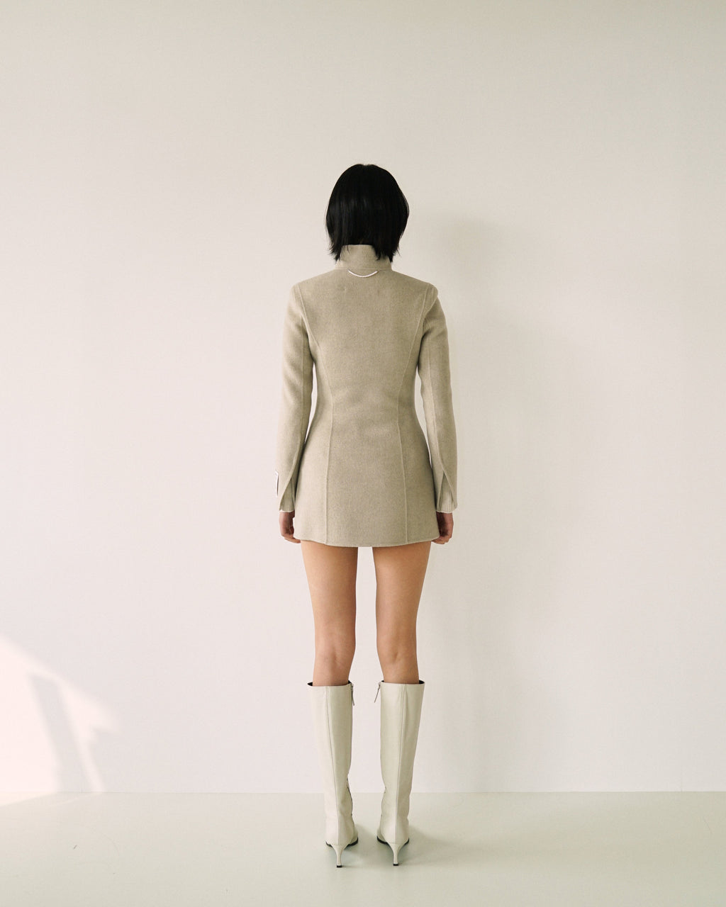 Kimhe Kim - Stockman Cashmere Jacket (Light Grey) product image 4 | TRAB K-Fashion Australia