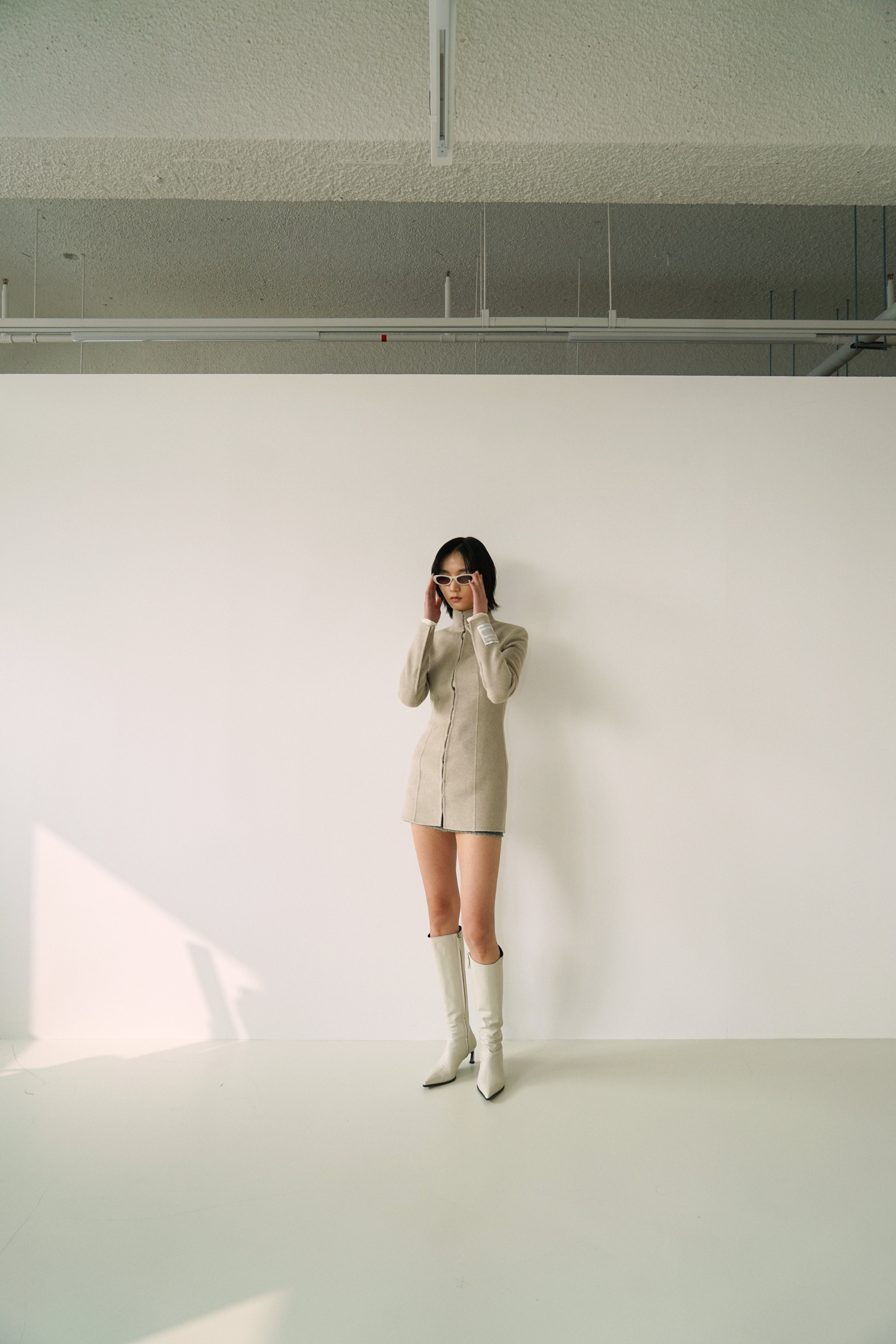 Kimhe Kim - Stockman Cashmere Jacket (Light Grey) product image 9 | TRAB K-Fashion Australia