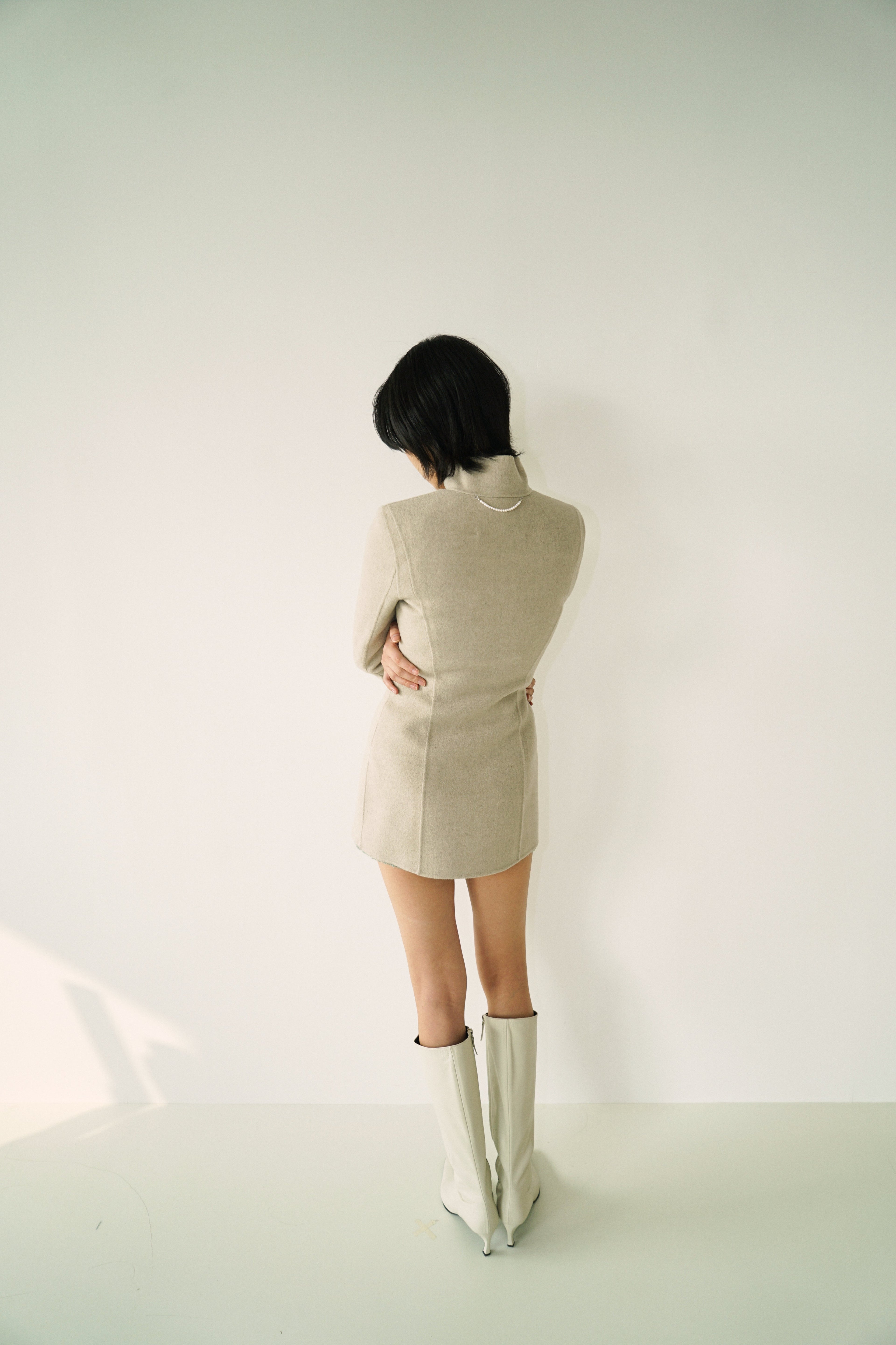 Kimhe Kim - Stockman Cashmere Jacket (Light Grey) product image 8 | TRAB K-Fashion Australia