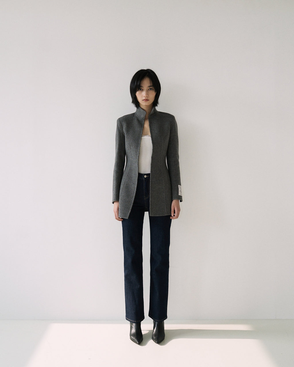 Kimhe Kim - Stockman Cashmere Jacket (Grey) product image 10 | TRAB K-Fashion Australia
