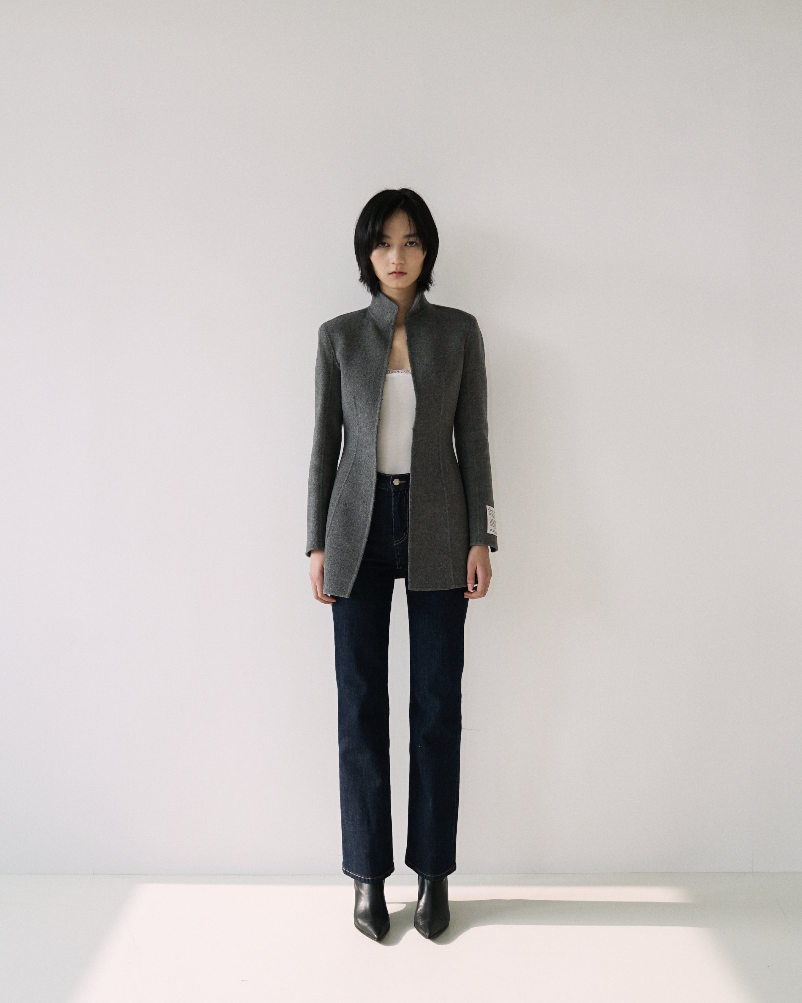 Kimhe Kim - Stockman Cashmere Jacket (Grey) product image 10 | TRAB K-Fashion Australia