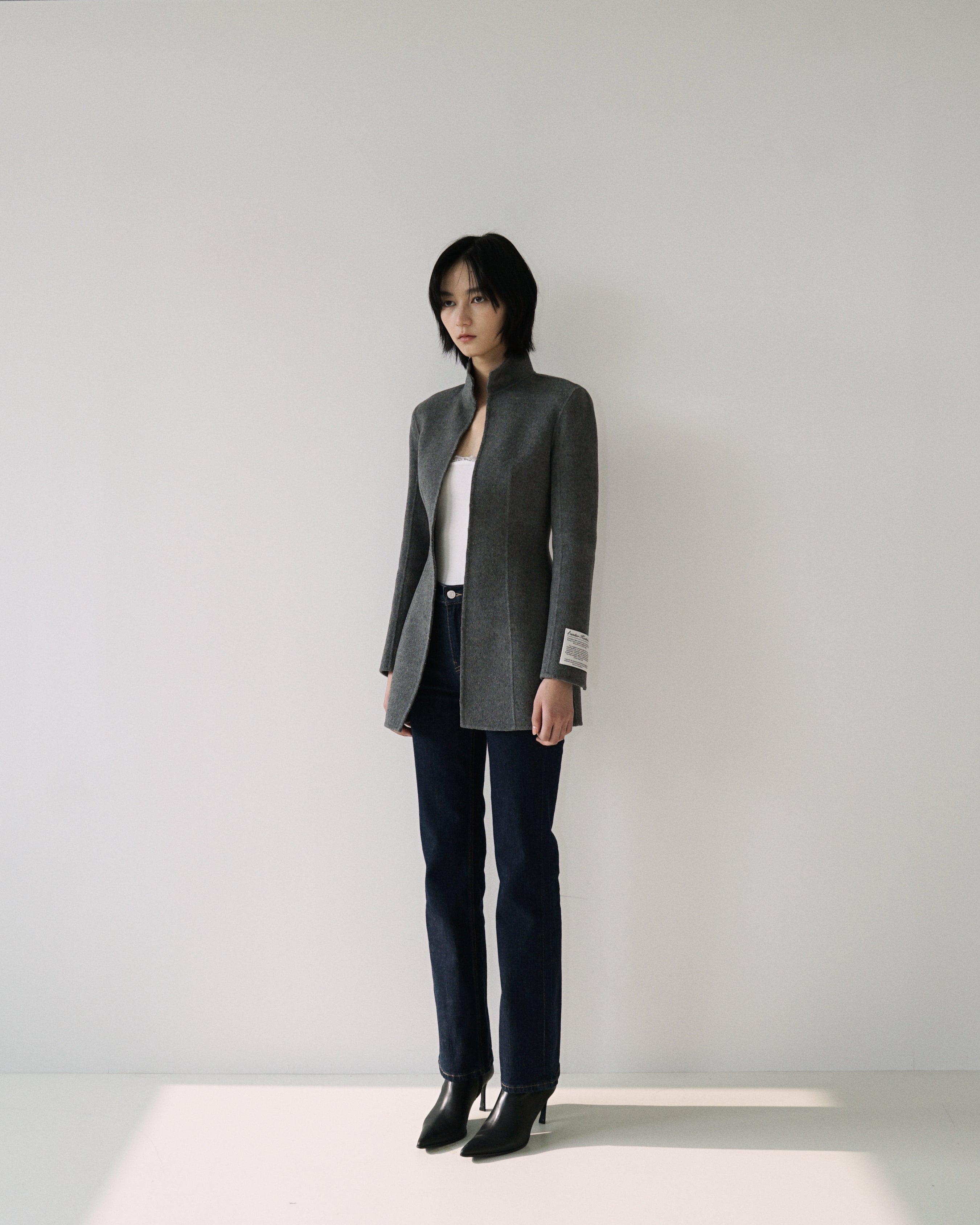 Kimhe Kim - Stockman Cashmere Jacket (Grey) product image 11 | TRAB K-Fashion Australia