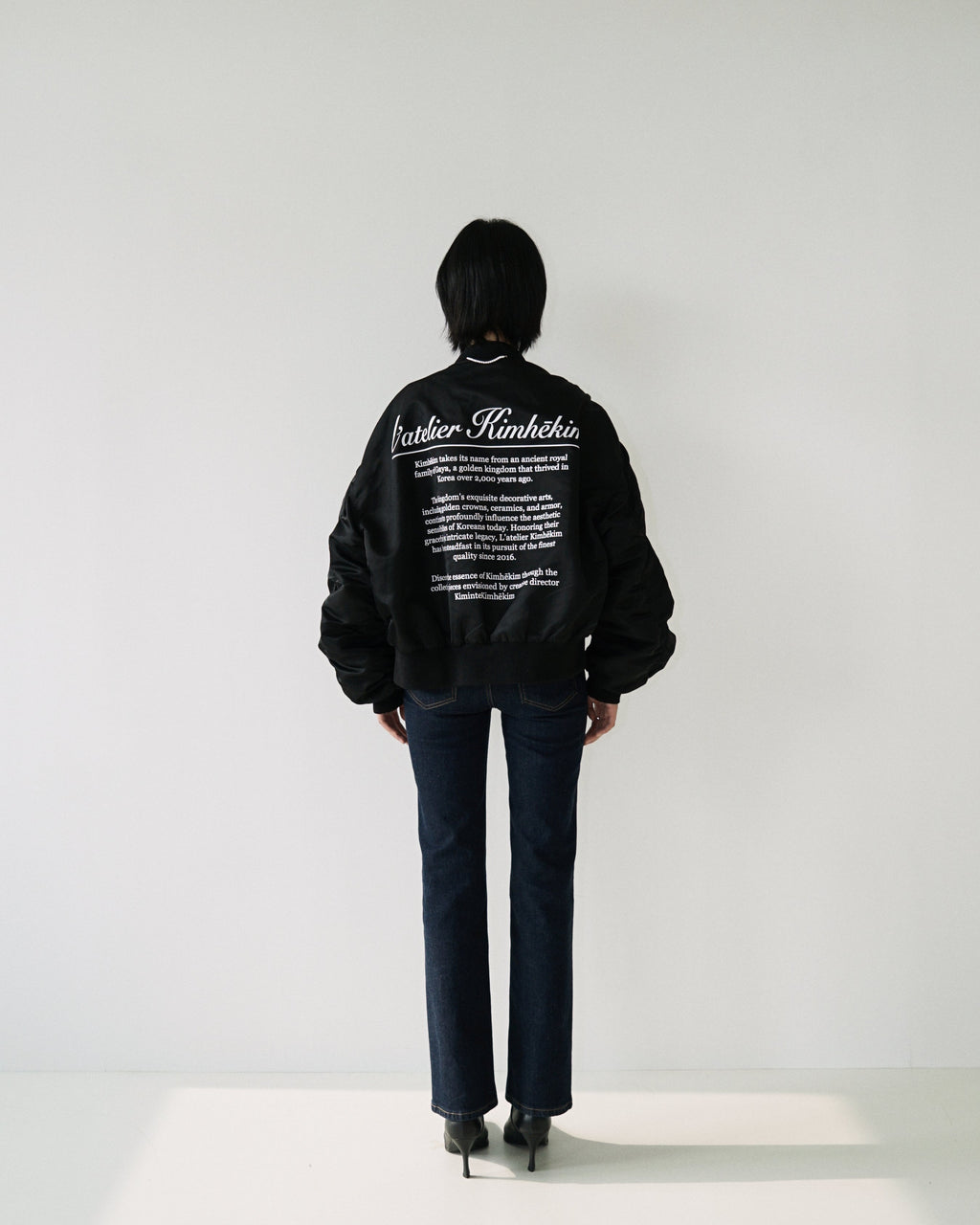 Kimhe Kim - Atelier Kimhekim Bomber Jacket (Black) product image 5 | TRAB K-Fashion Australia
