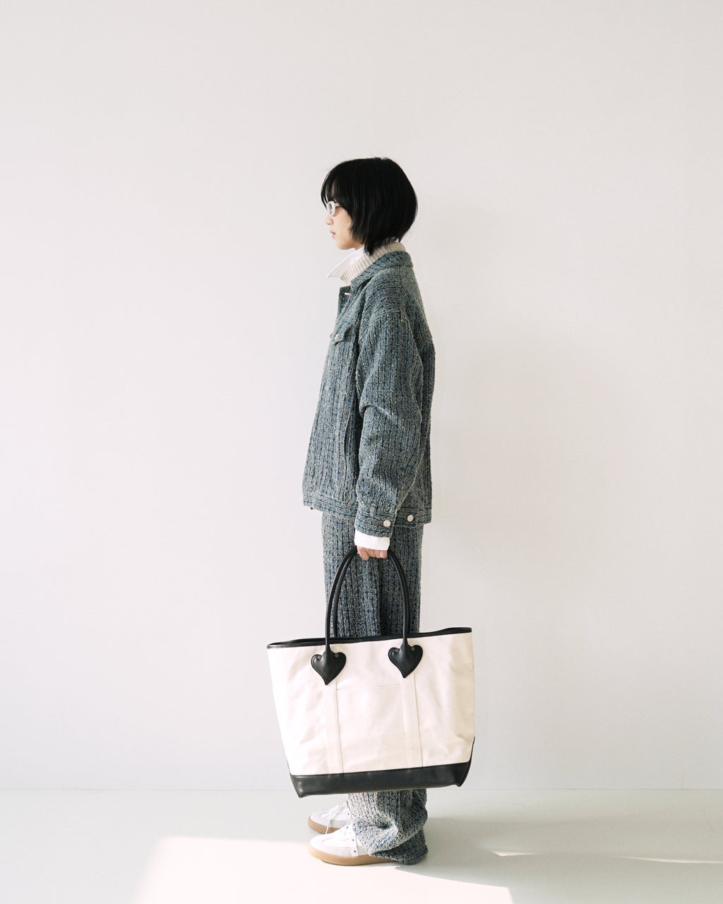 Kimhe Kim - Denim Tweed Jacket (Blue) product image 3 | TRAB K-Fashion Australia