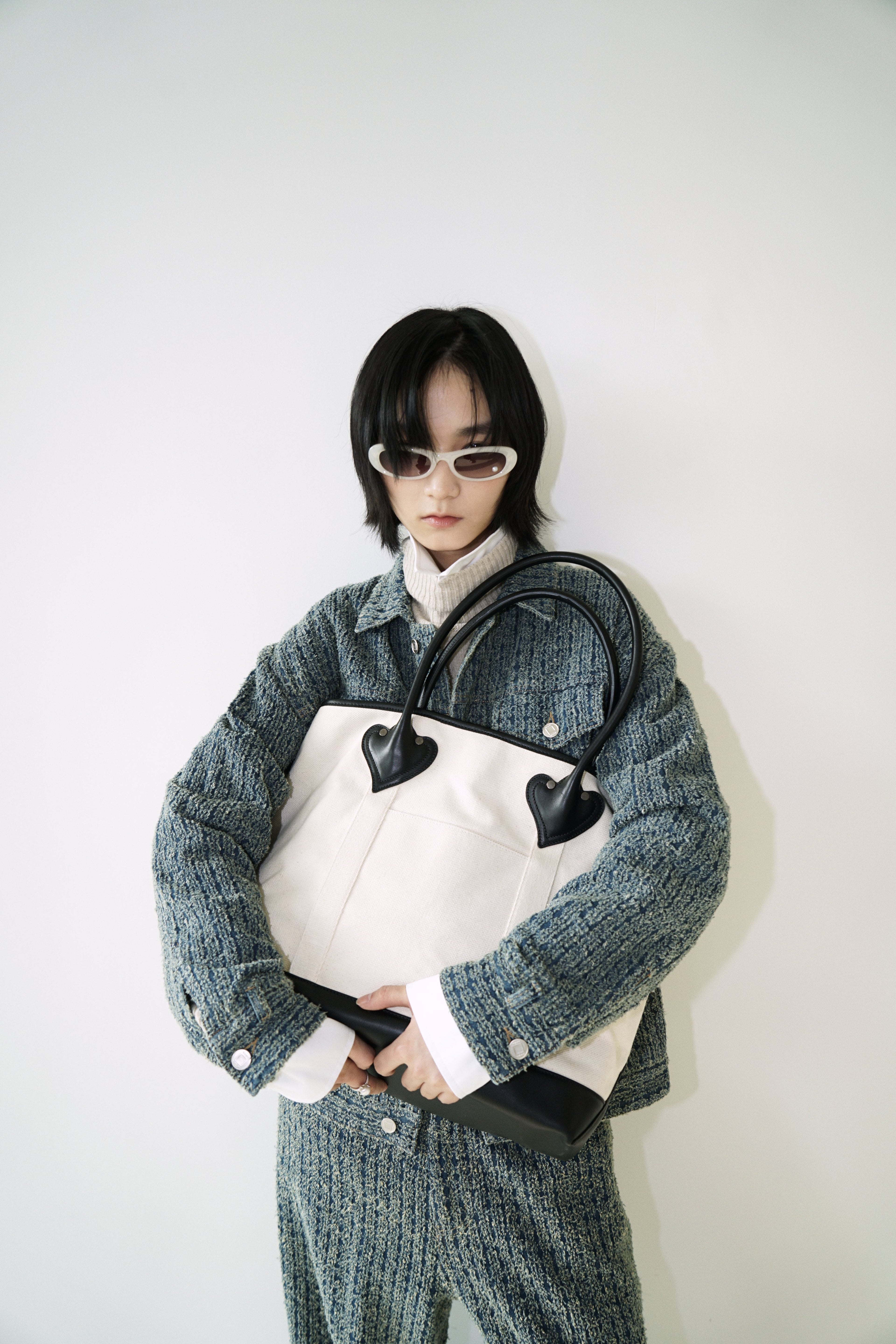 Kimhe Kim - Denim Tweed Jacket (Blue) product image 6 | TRAB K-Fashion Australia