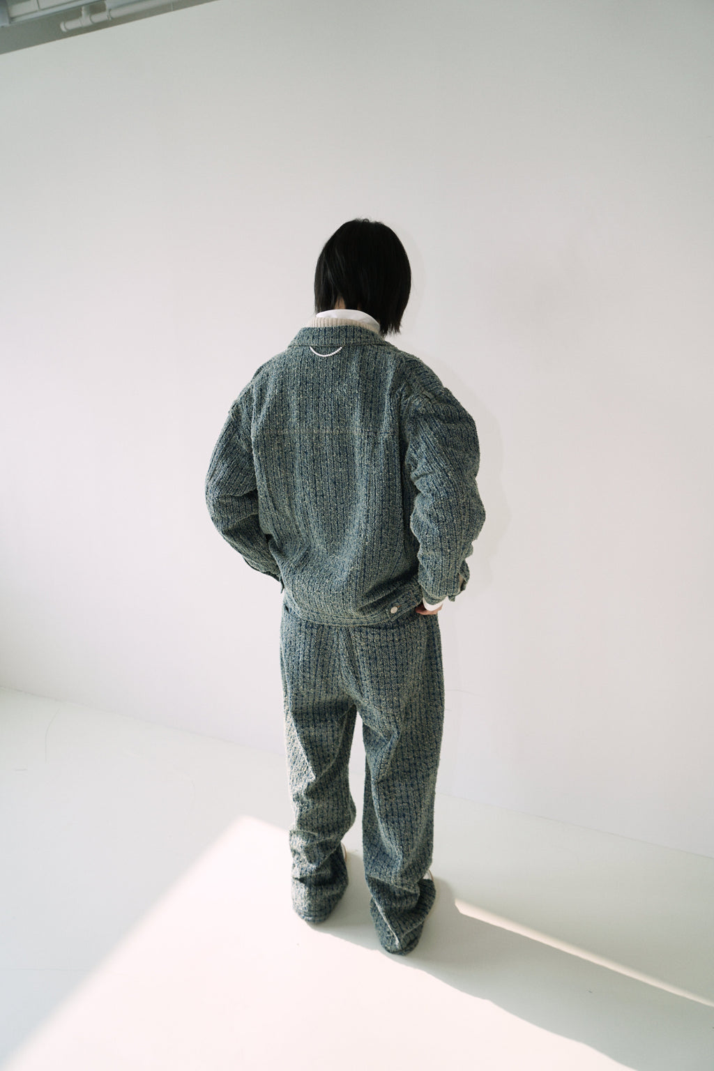 Kimhe Kim - Denim Tweed Jacket (Blue) product image 10 | TRAB K-Fashion Australia