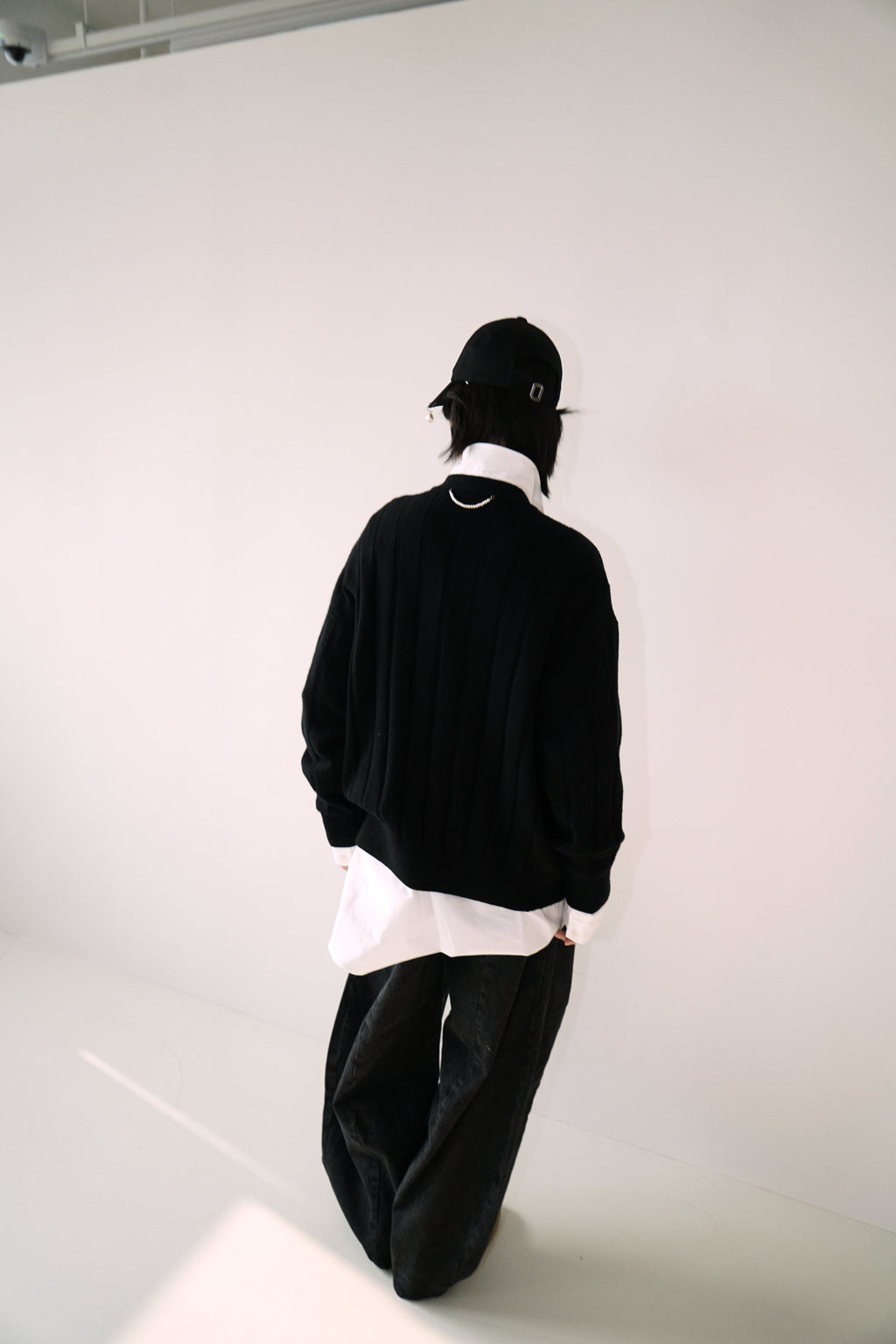 Kimhe Kim - Pearl Embellished V-Neck Cardigan (Black) product image 7 | TRAB K-Fashion Australia
