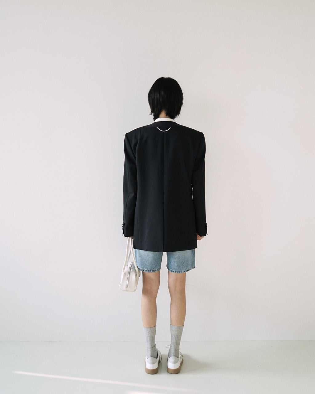 Kimhe Kim - Victor Collarless Jacket (Navy) product image 5 | TRAB K-Fashion Australia