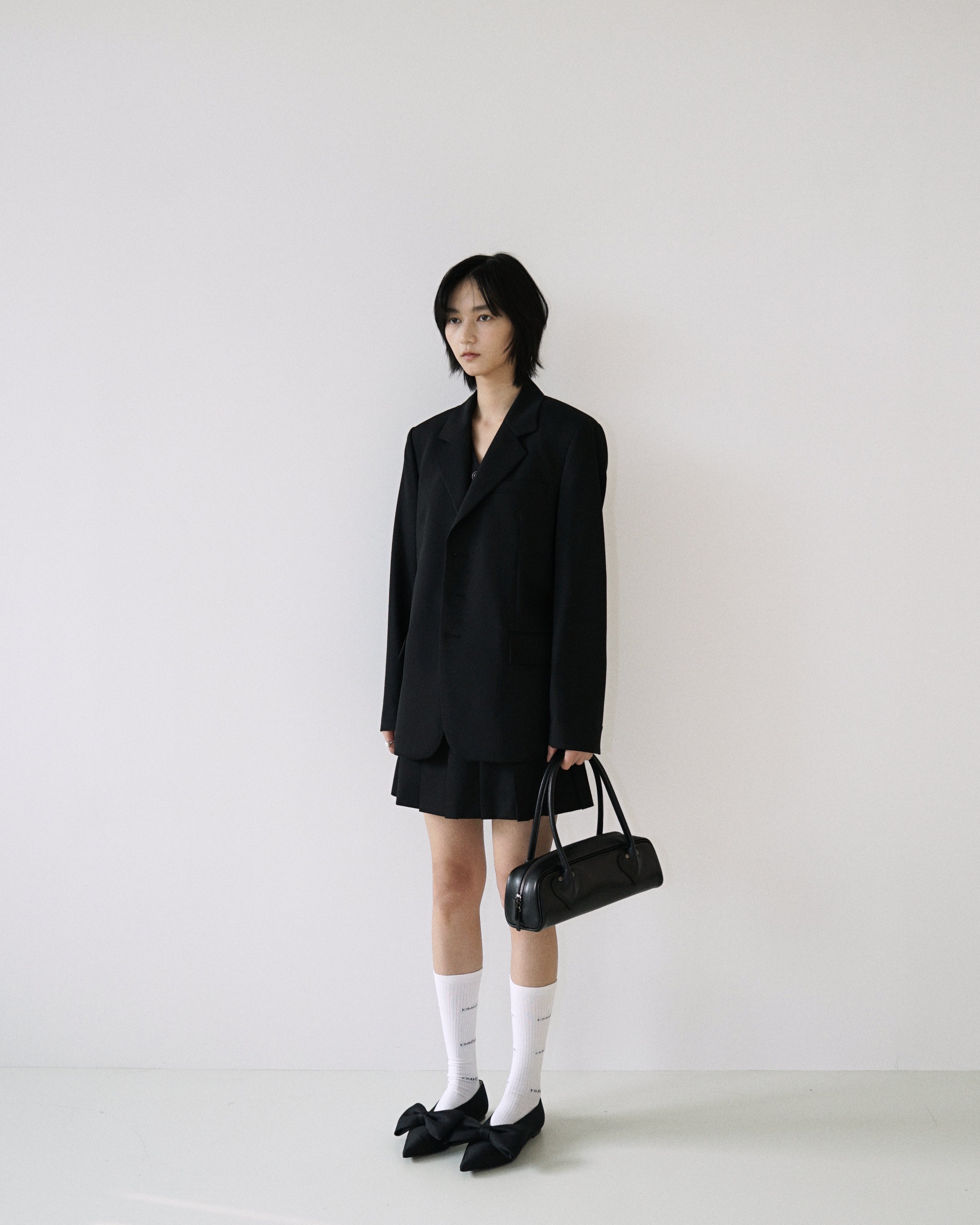 Kimhe Kim - Ella String Tailoring Jacket (Black) product image 3 | TRAB K-Fashion Australia