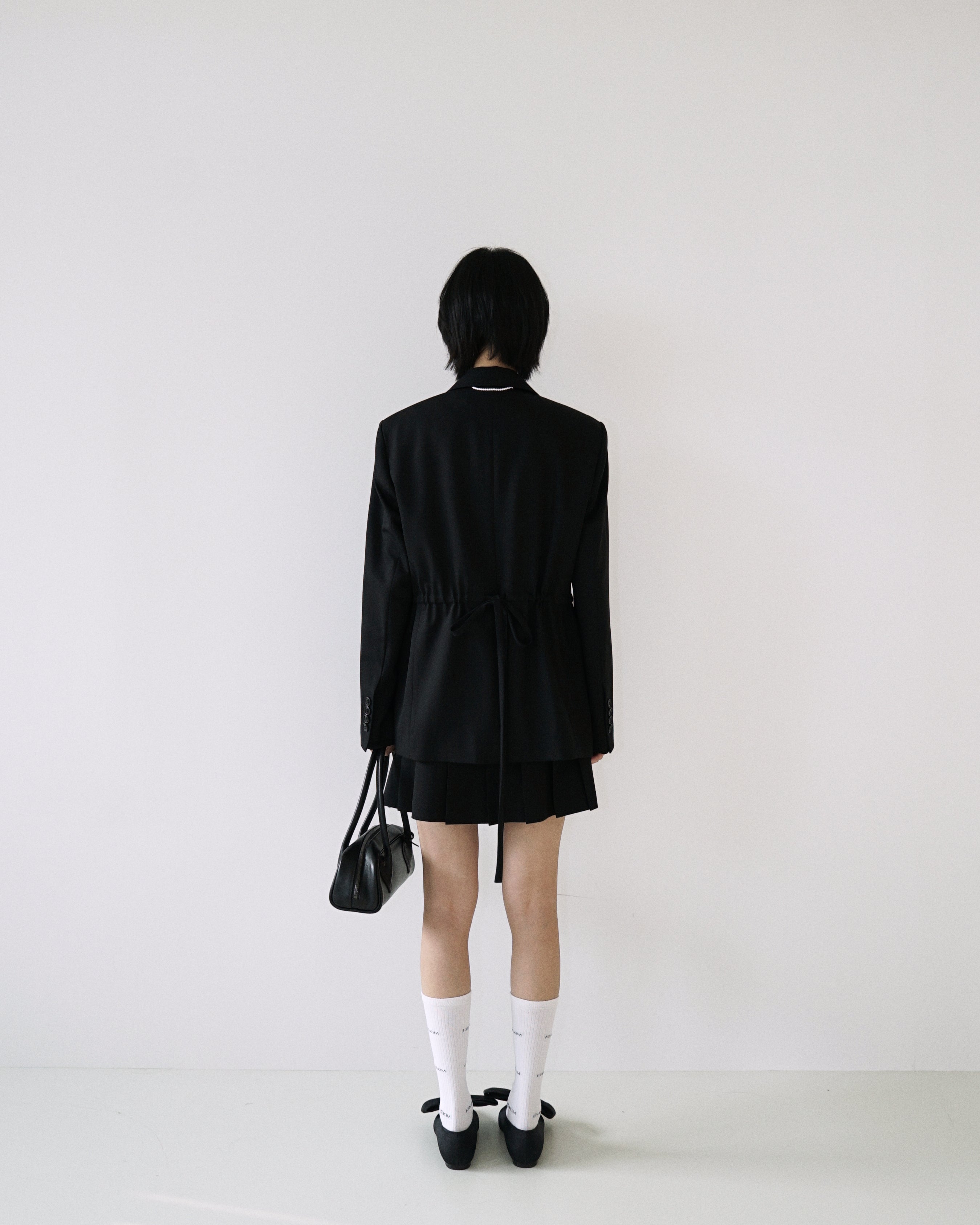 Kimhe Kim - Ella String Tailoring Jacket (Black) product image 5 | TRAB K-Fashion Australia