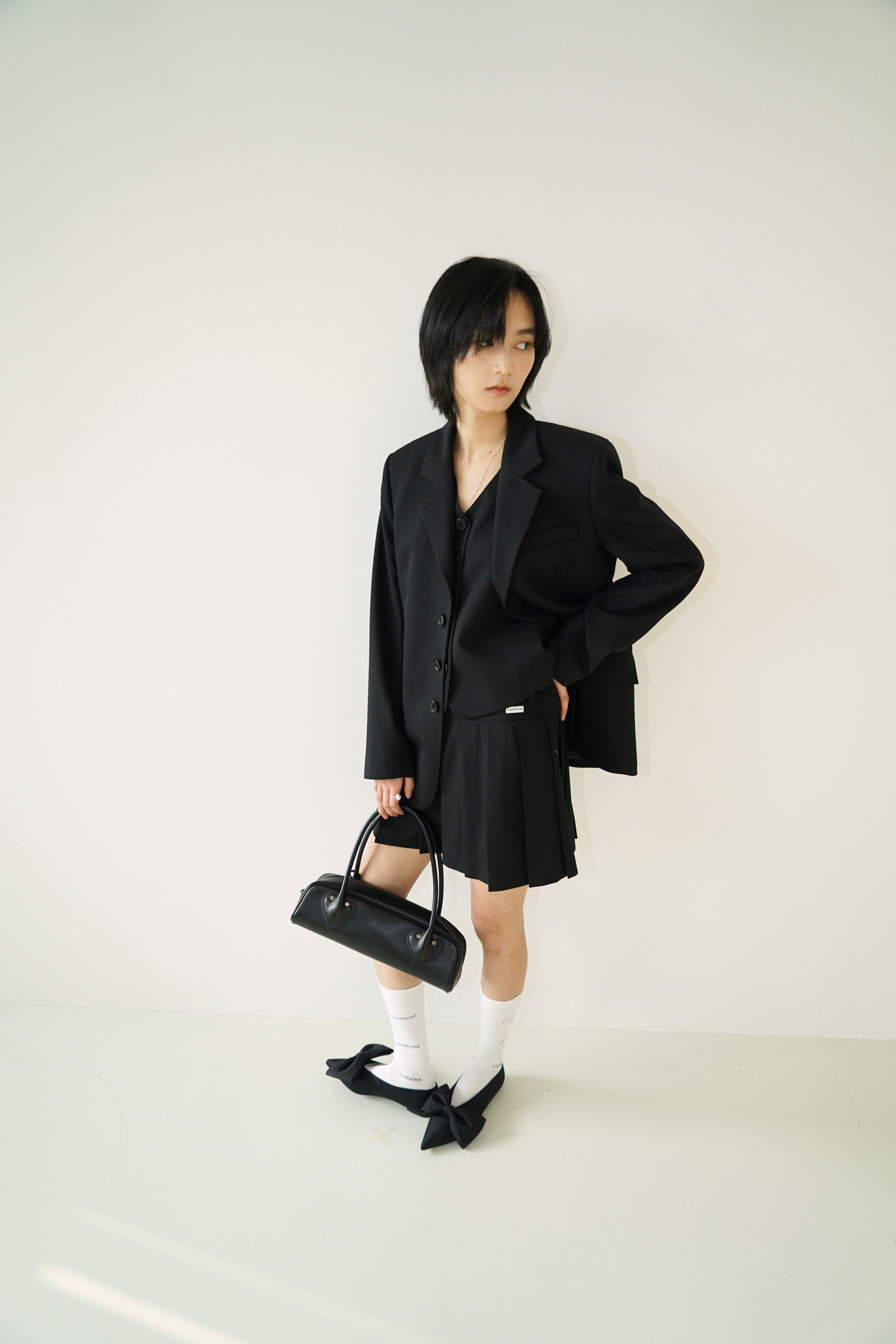 Kimhe Kim - Ella String Tailoring Jacket (Black) product image 6 | TRAB K-Fashion Australia