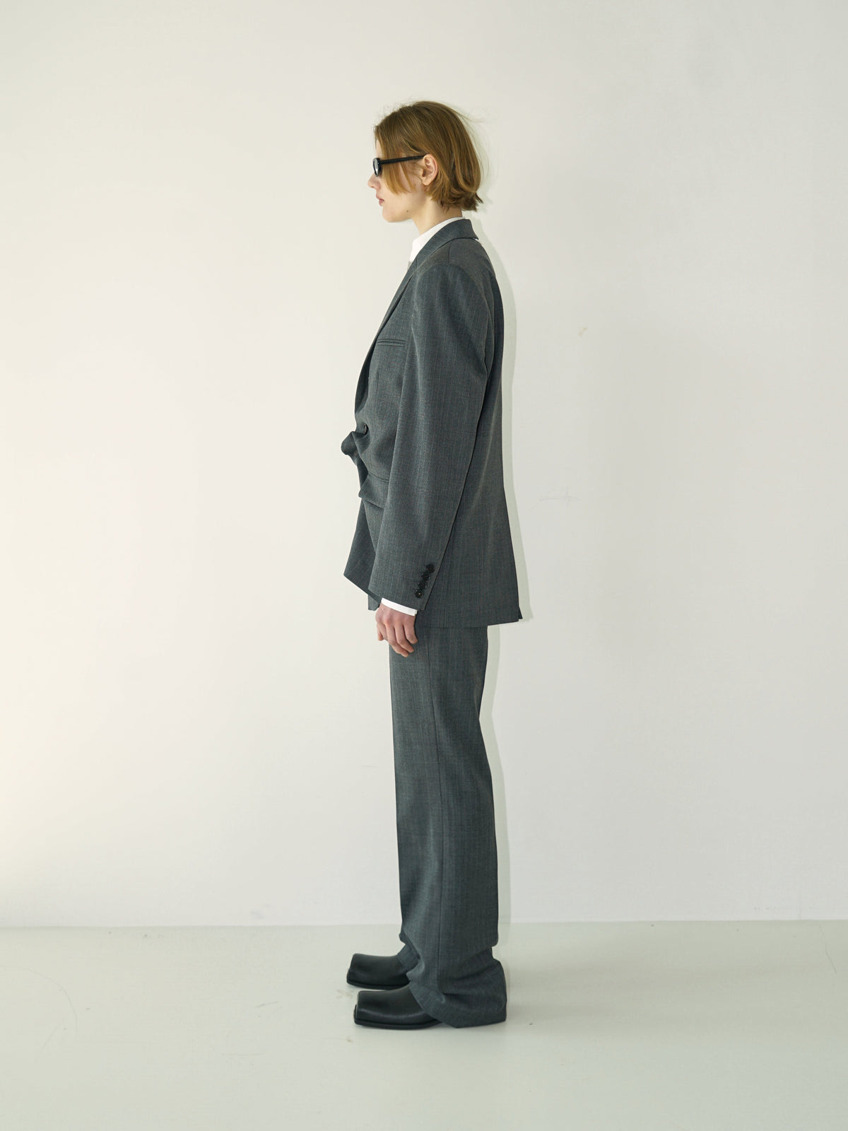 Kimhe Kim - Claude Striped Jacket (Grey) product image 3 | TRAB K-Fashion Australia