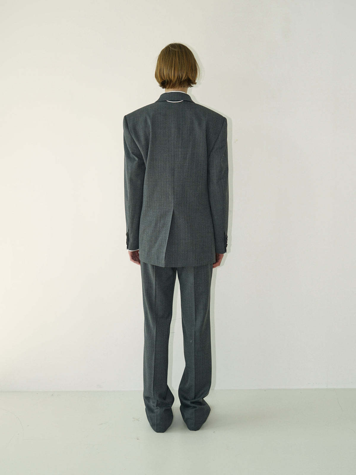 Kimhe Kim - Claude Striped Jacket (Grey) product image 4 | TRAB K-Fashion Australia