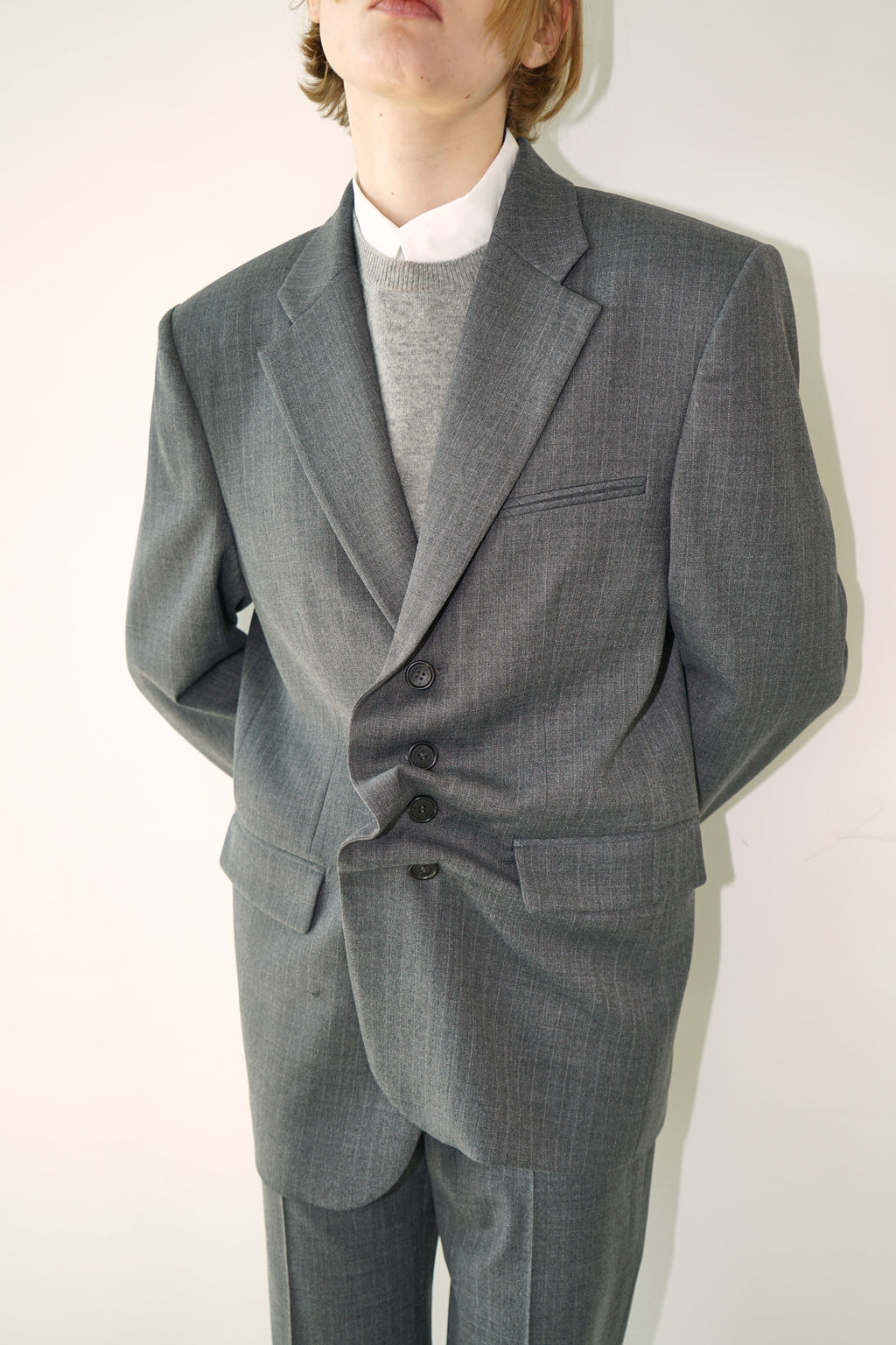 Kimhe Kim - Claude Striped Jacket (Grey) product image 5 | TRAB K-Fashion Australia