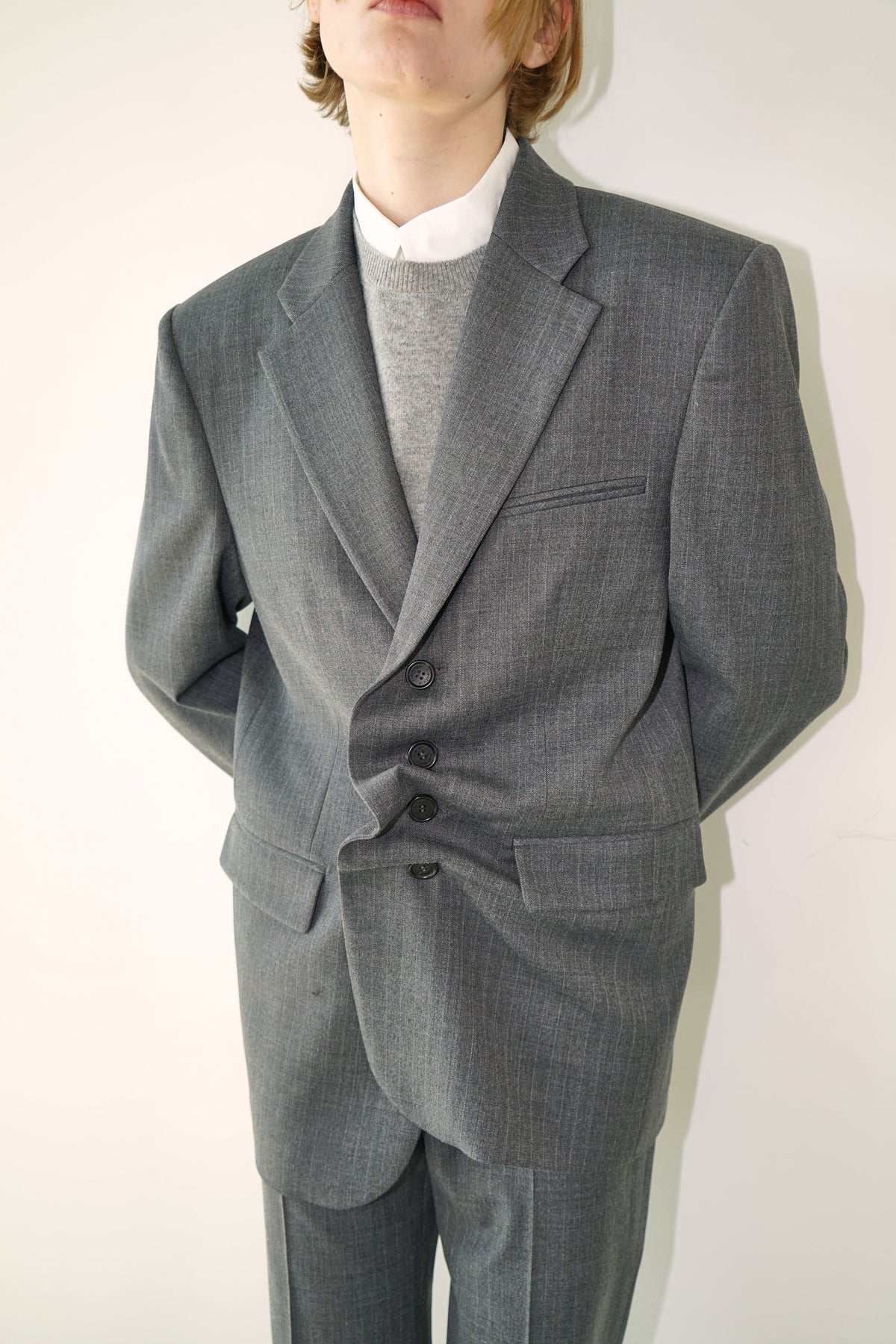 Kimhe Kim - Claude Striped Jacket (Grey) product image 5 | TRAB K-Fashion Australia