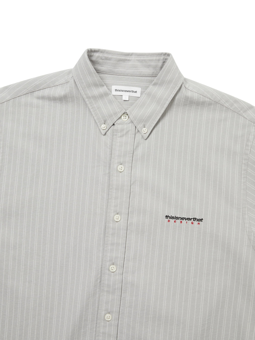 thisisneverthat - DSN Striped Oxford Shirt (Grey) product image 2 | TRAB K-Fashion Australia