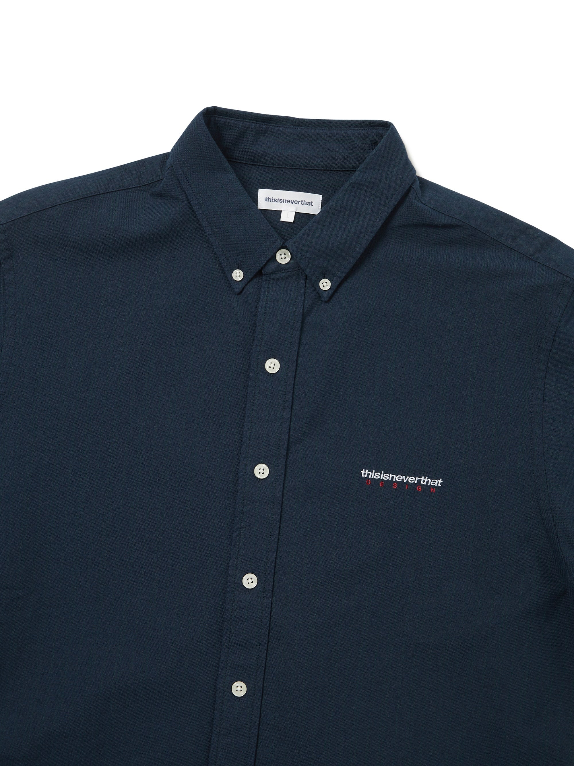 thisisneverthat - DSN Striped Oxford Shirt (Navy) product image 2 | TRAB K-Fashion Australia