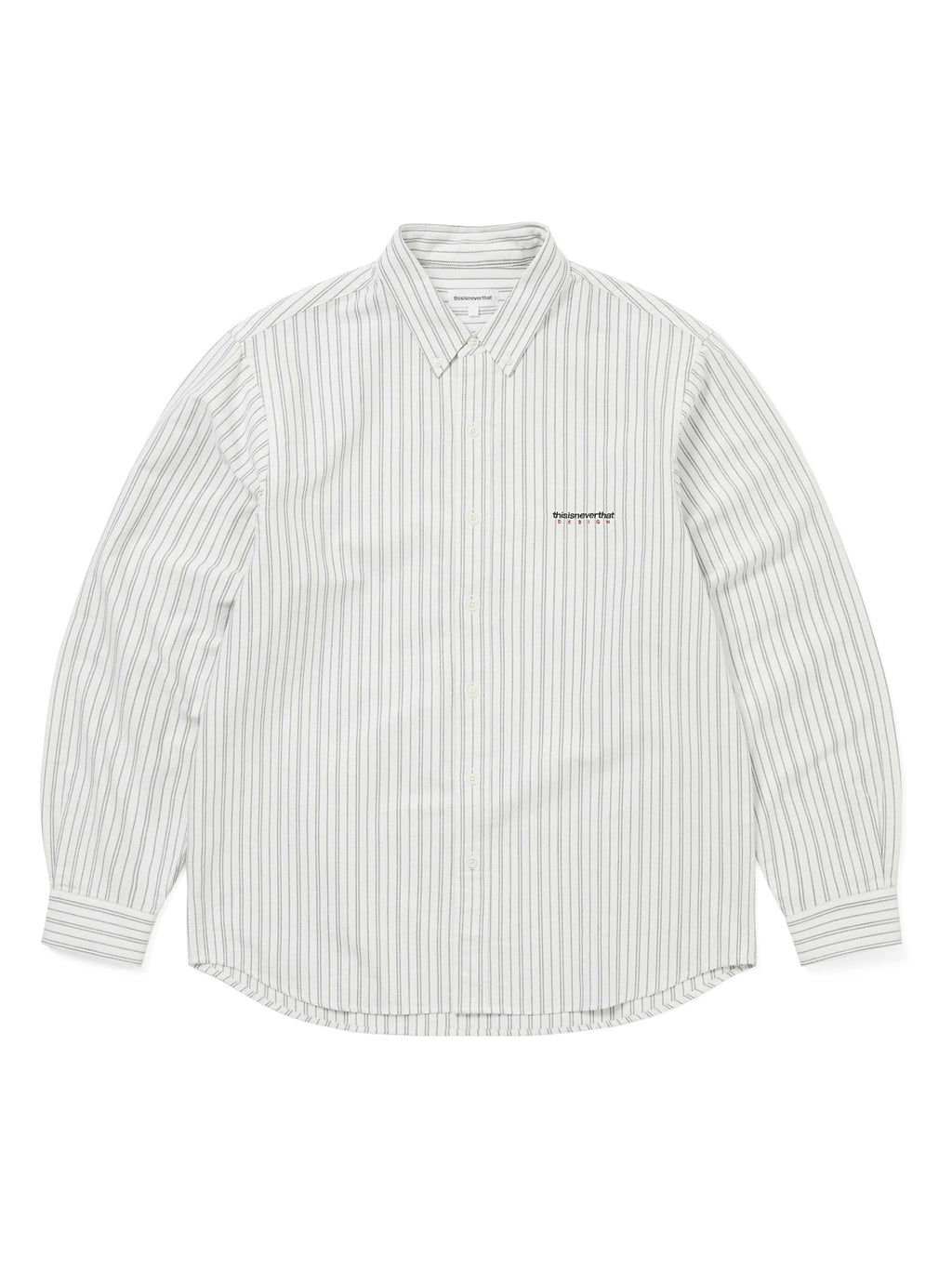 thisisneverthat - DSN Striped Oxford Shirt (Off White) product image 1 | TRAB K-Fashion Australia