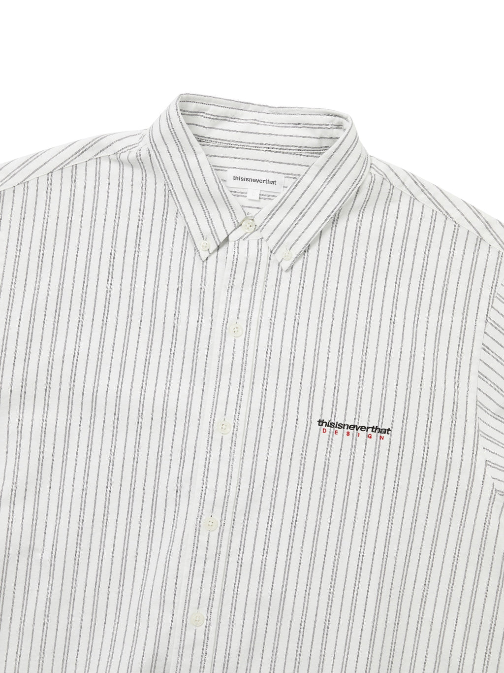 thisisneverthat - DSN Striped Oxford Shirt (Off White) product image 2 | TRAB K-Fashion Australia