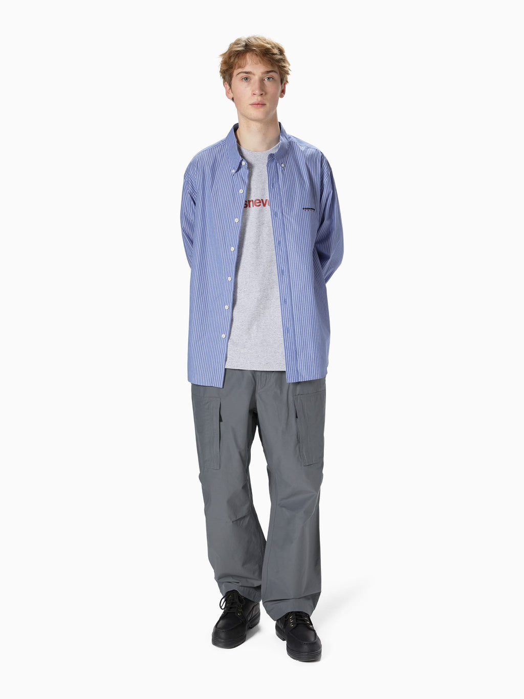 thisisneverthat - DSN Striped Shirt (Blue) product image 4 | TRAB K-Fashion Australia