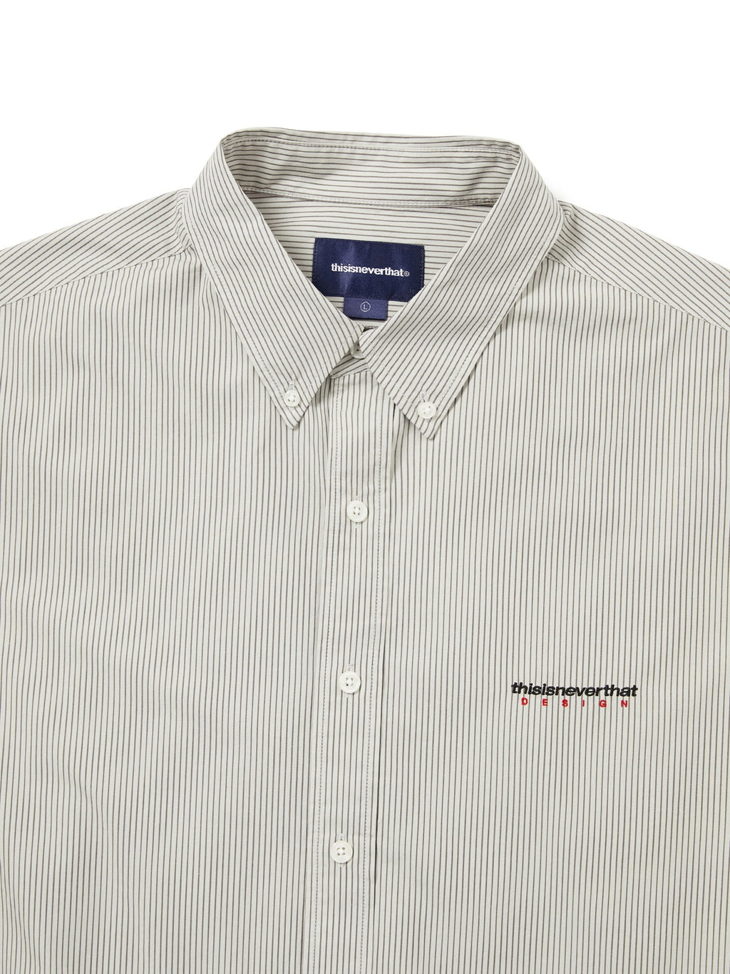 thisisneverthat - DSN Striped Shirt (Beige) product image 2 | TRAB K-Fashion Australia