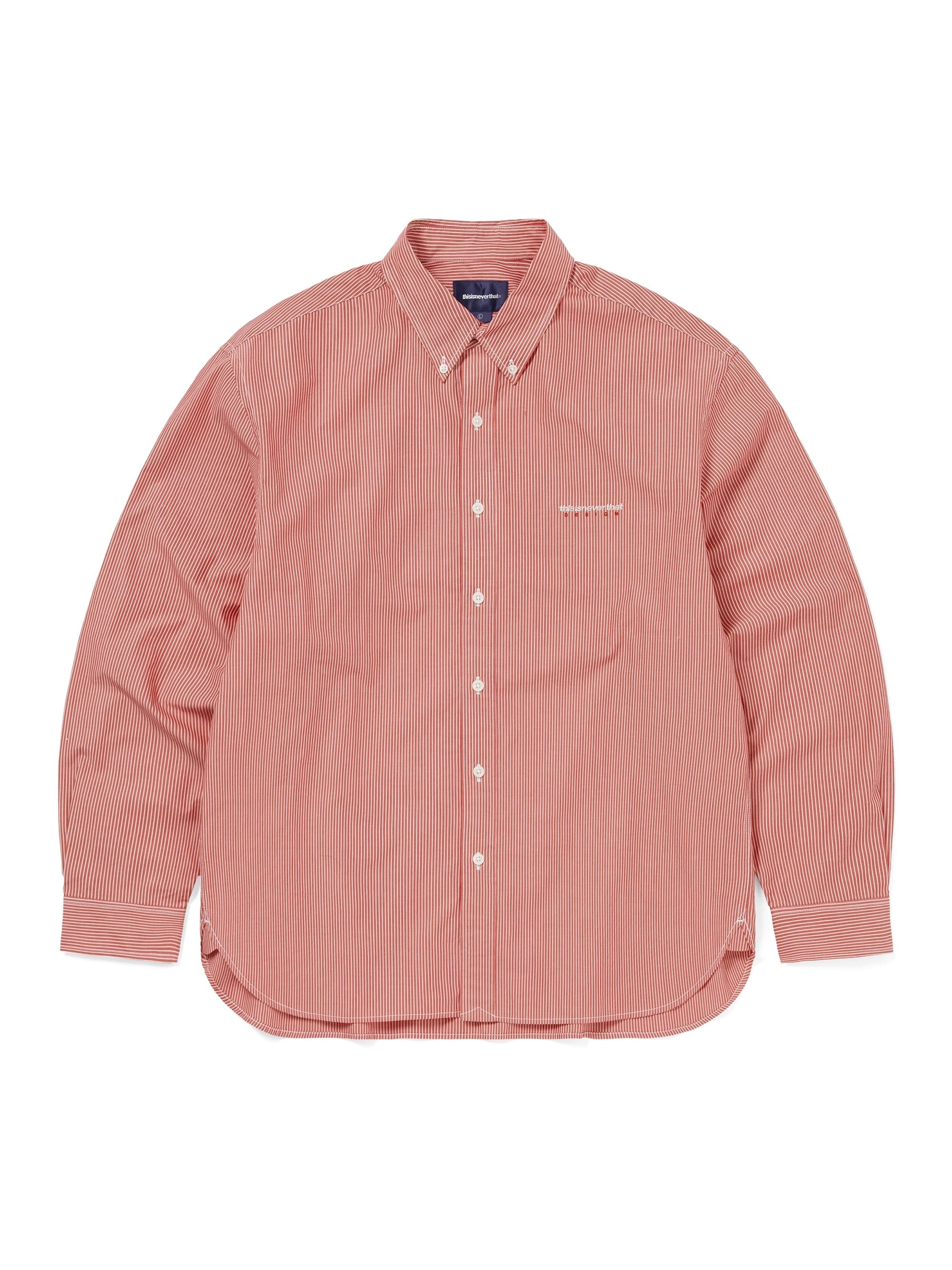 thisisneverthat - DSN Striped Shirt (Red) product image 1 | TRAB K-Fashion Australia