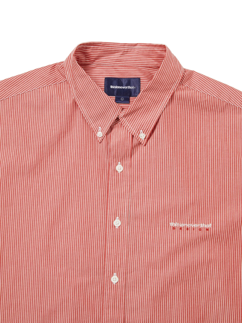 thisisneverthat - DSN Striped Shirt (Red) product image 2 | TRAB K-Fashion Australia