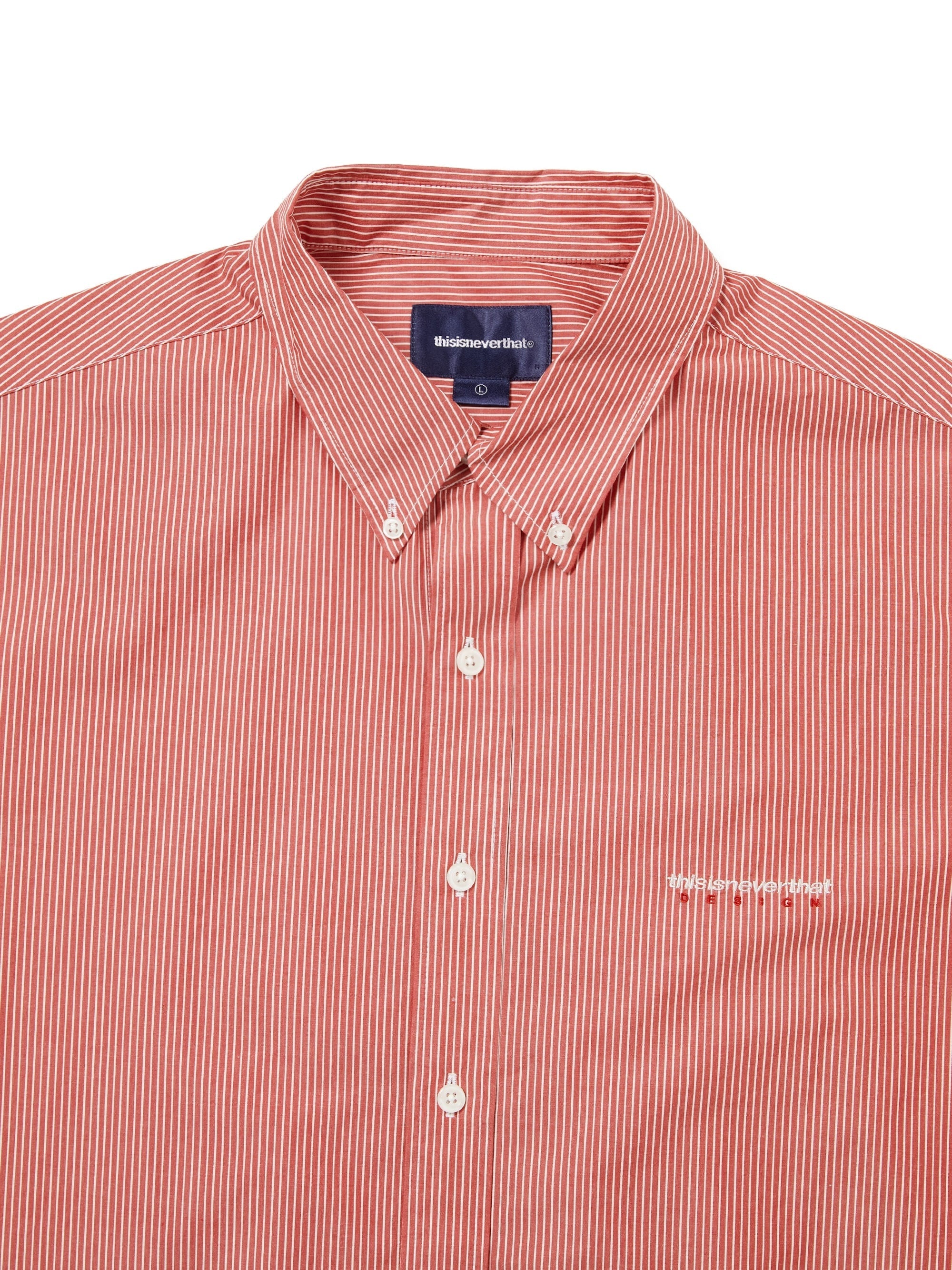thisisneverthat - DSN Striped Shirt (Red) product image 2 | TRAB K-Fashion Australia