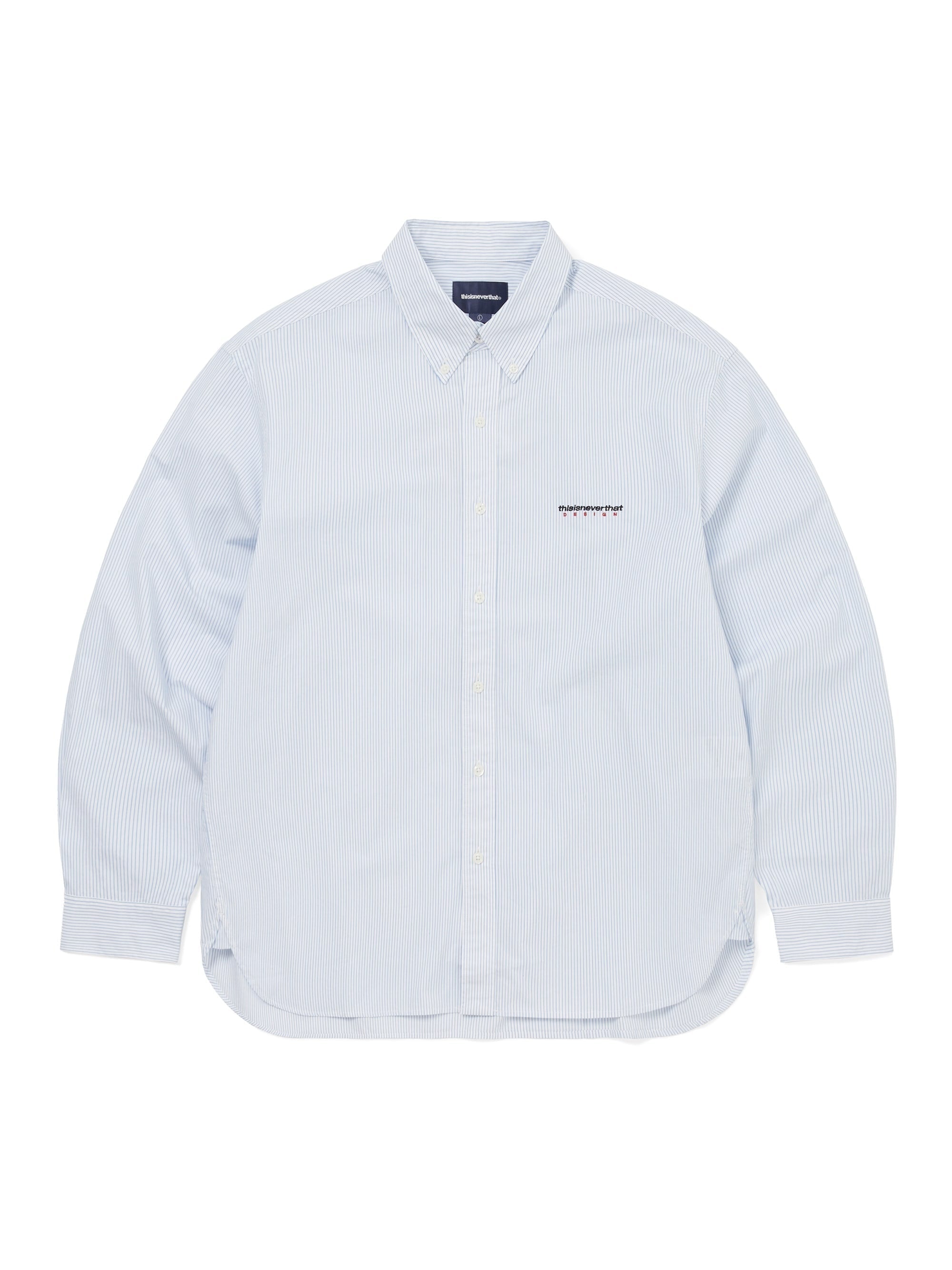 thisisneverthat - DSN Striped Shirt (White) product image 1 | TRAB K-Fashion Australia