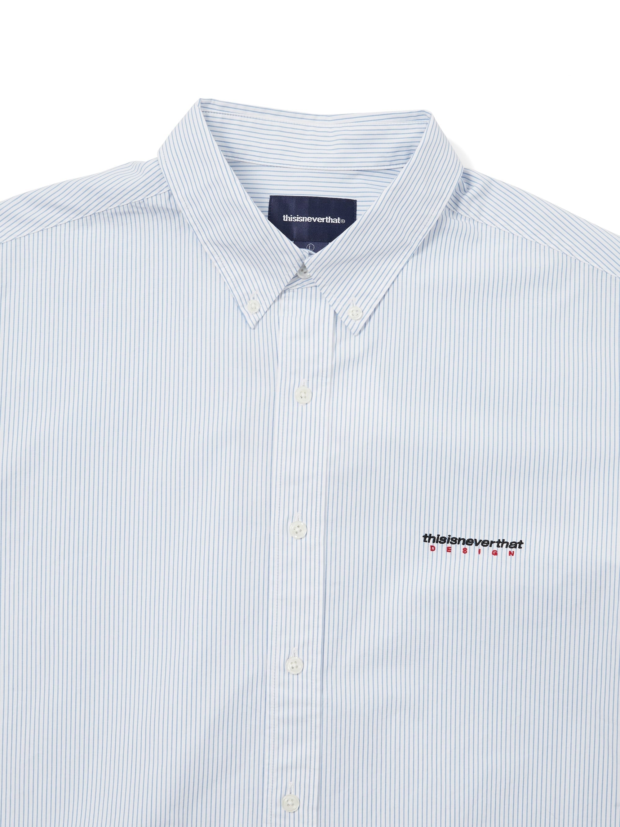 thisisneverthat - DSN Striped Shirt (White) product image 2 | TRAB K-Fashion Australia