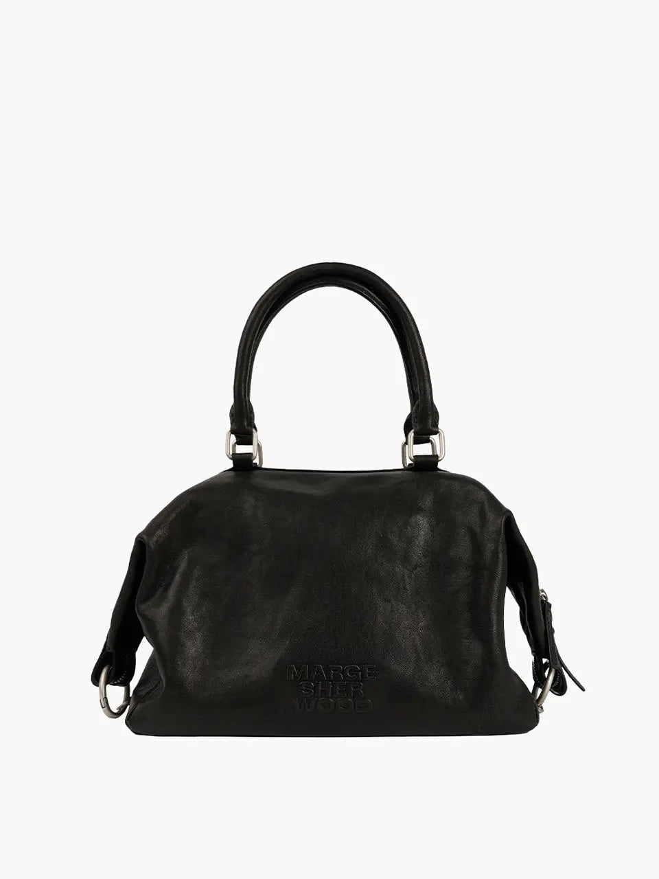 Marge Sherwood - Dumpling Tote (Black Washed Nappa) product image 1 | TRAB K-Fashion Australia