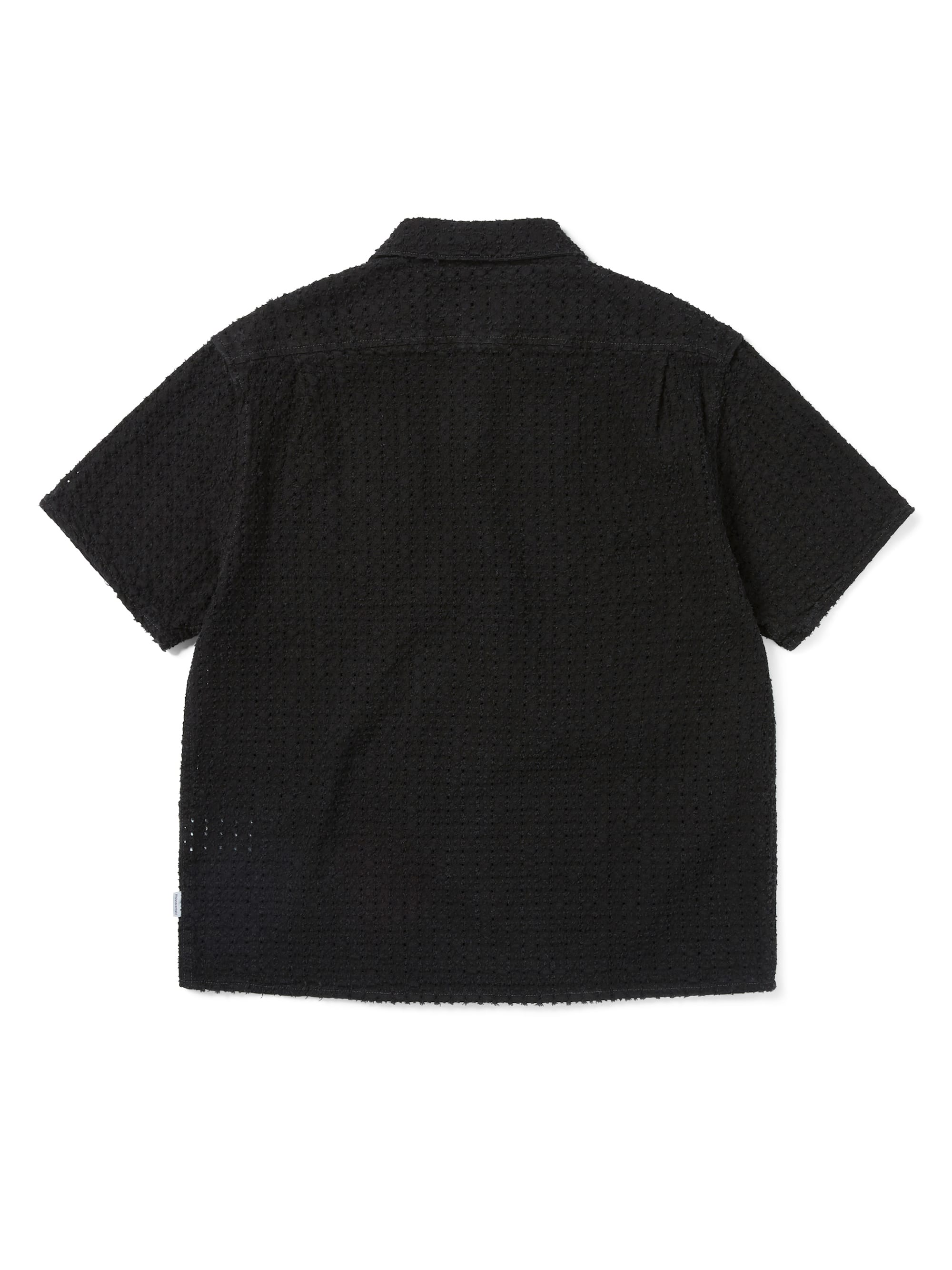 thisisneverthat - Damaged Denim Zip S/S Shirt (Black) product image 3 | TRAB K-Fashion Australia
