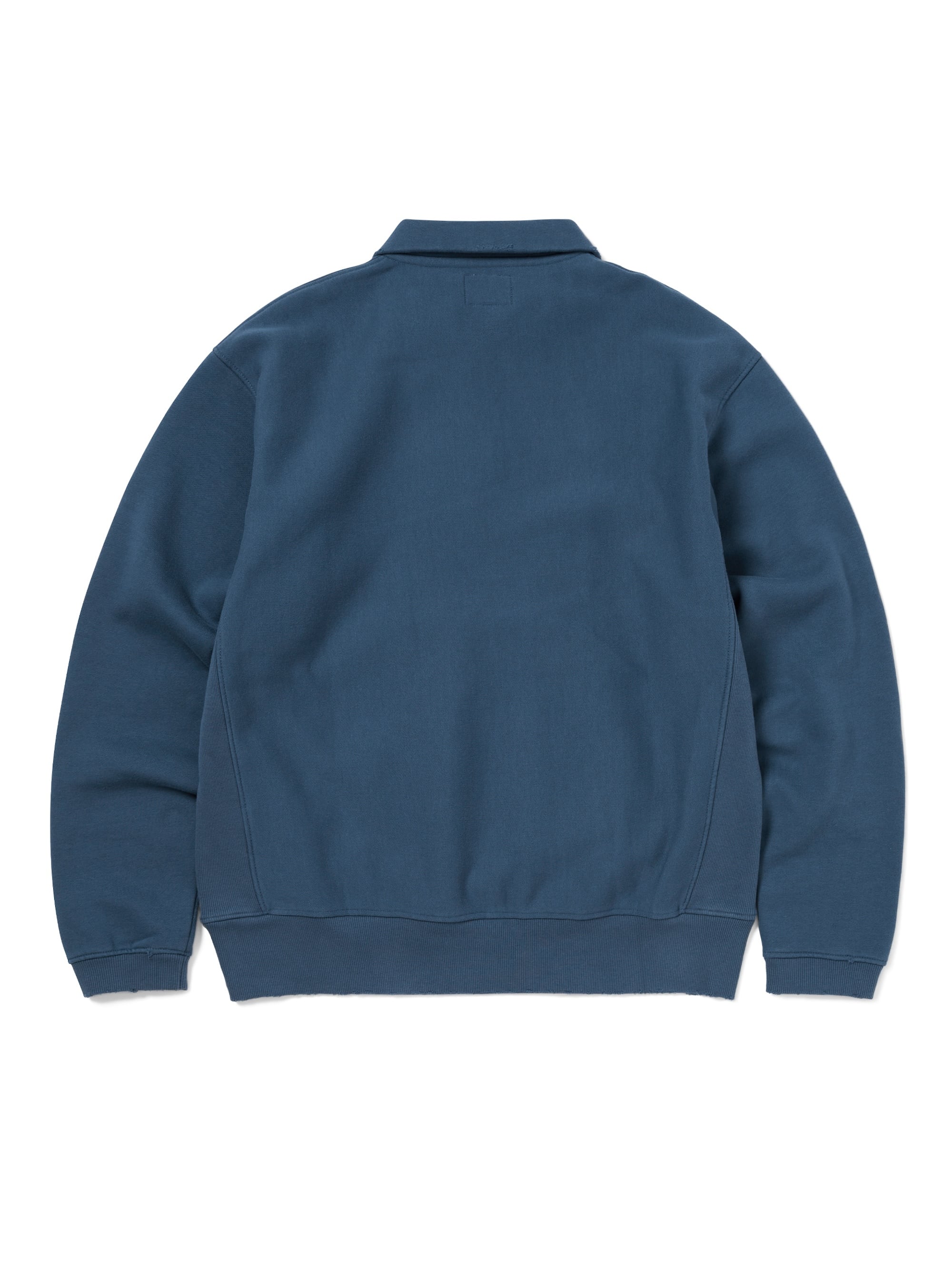 thisisneverthat - Damaged Half Zip Polo Sweatshirt Deep (Water) product image 5 | TRAB K-Fashion Australia