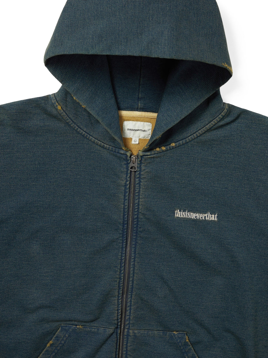 thisisneverthat - Damaged Zip Up Hoodie (Blue) product image 2 | TRAB K-Fashion Australia
