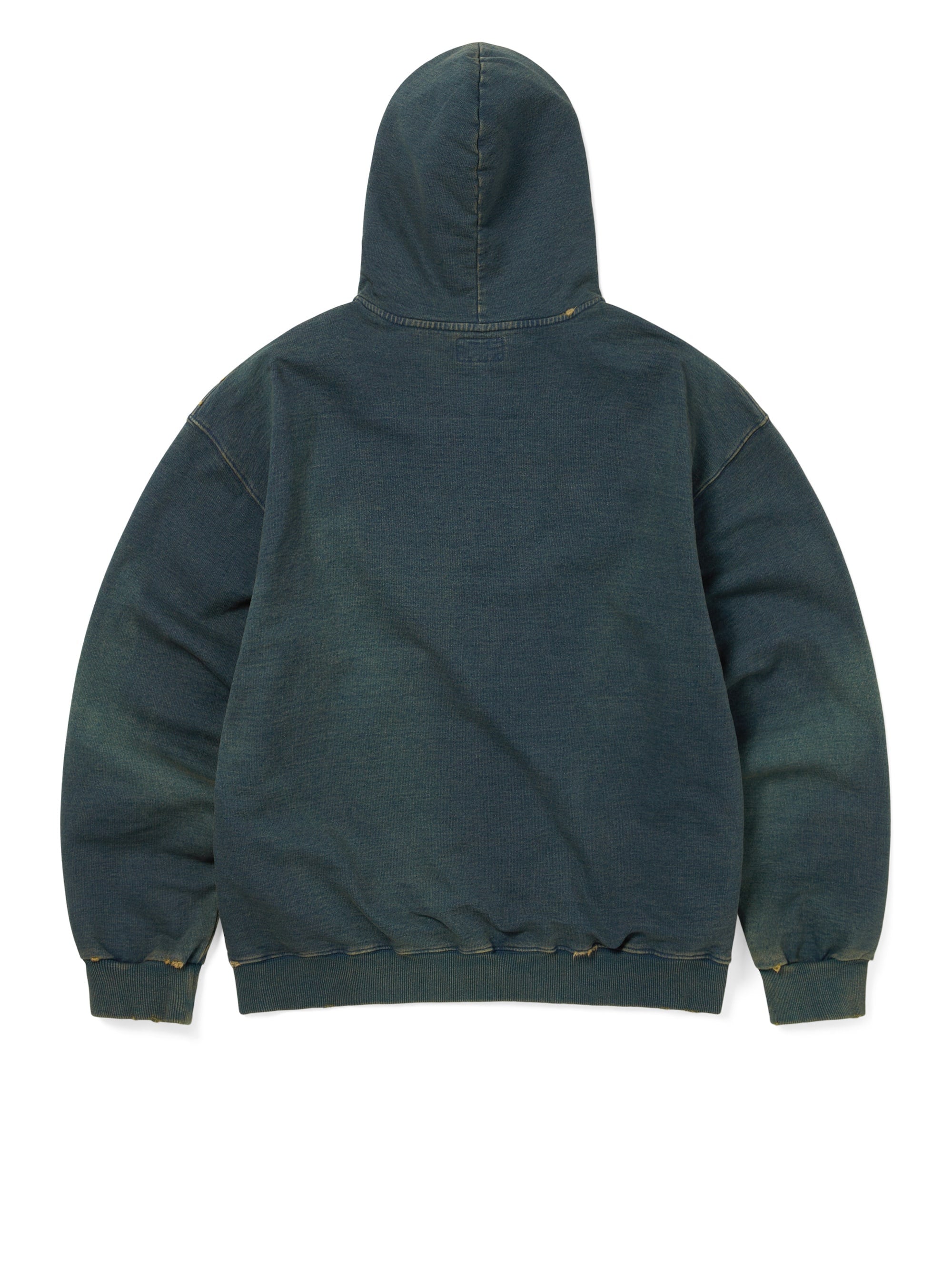 thisisneverthat - Damaged Zip Up Hoodie Khaki (Blue) product image 3 | TRAB K-Fashion Australia