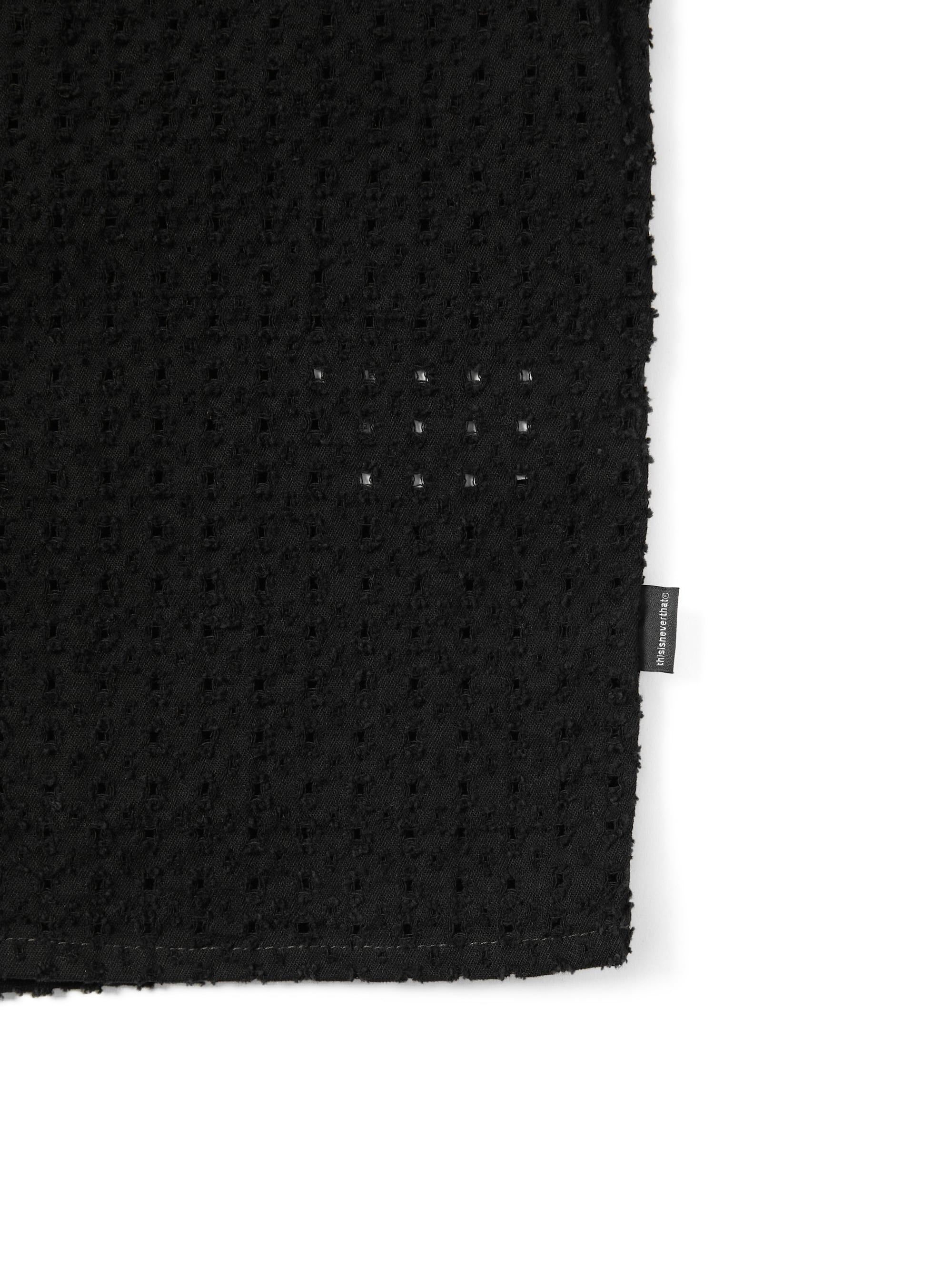 thisisneverthat - Damaged Denim Shirt (Black) product image 3 | TRAB K-Fashion Australia