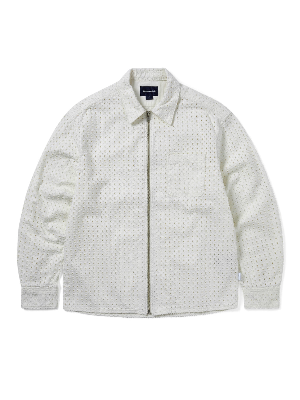 thisisneverthat - Damaged Denim Shirt (Off White) product image 1 | TRAB K-Fashion Australia