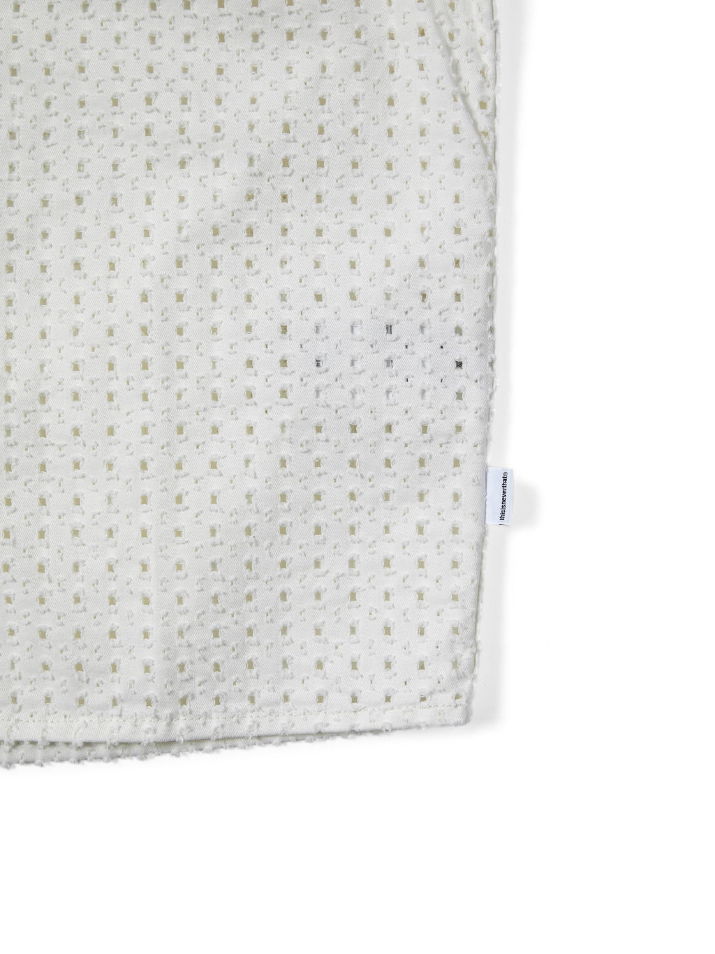thisisneverthat - Damaged Denim Shirt (Off White) product image 3 | TRAB K-Fashion Australia