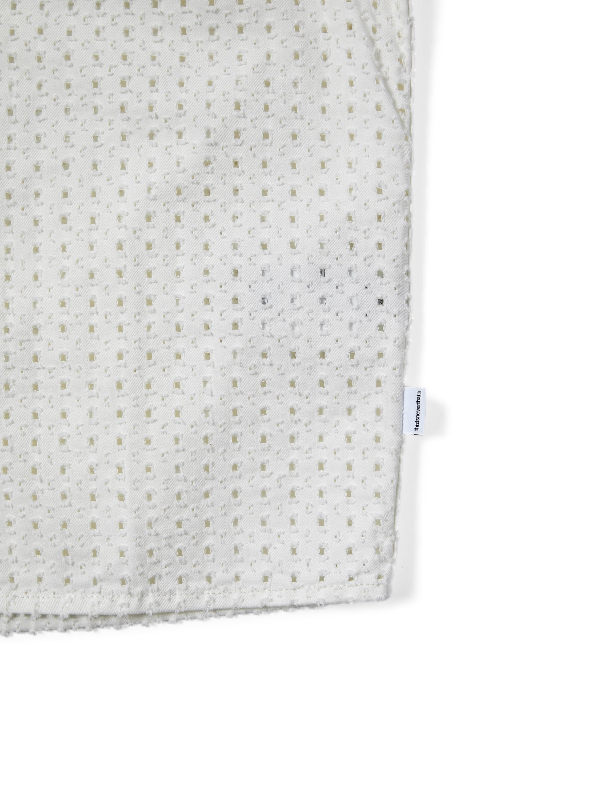 thisisneverthat - Damaged Denim Shirt (Off White) product image 3 | TRAB K-Fashion Australia
