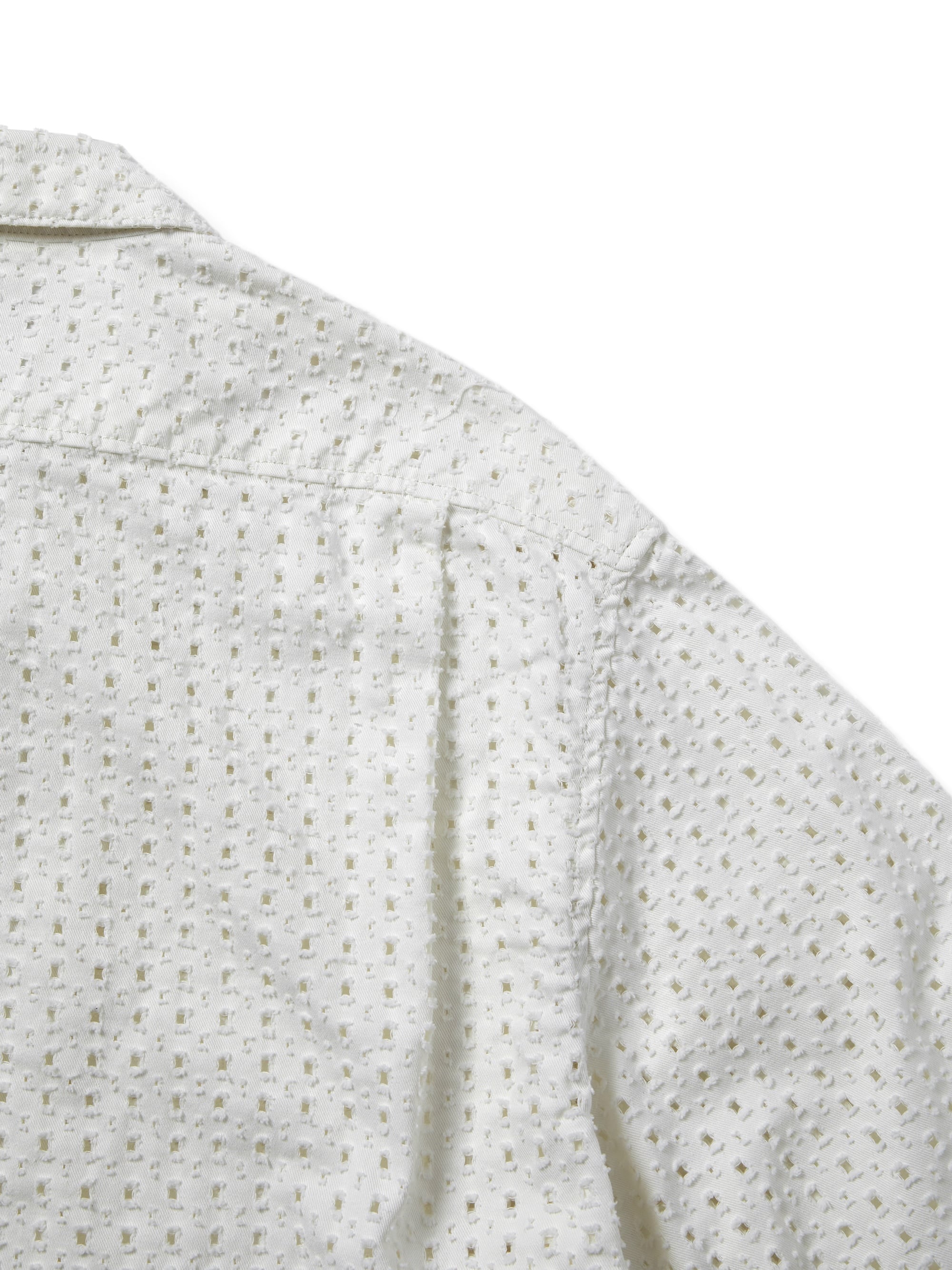 thisisneverthat - Damaged Denim Shirt (Off White) product image 4 | TRAB K-Fashion Australia