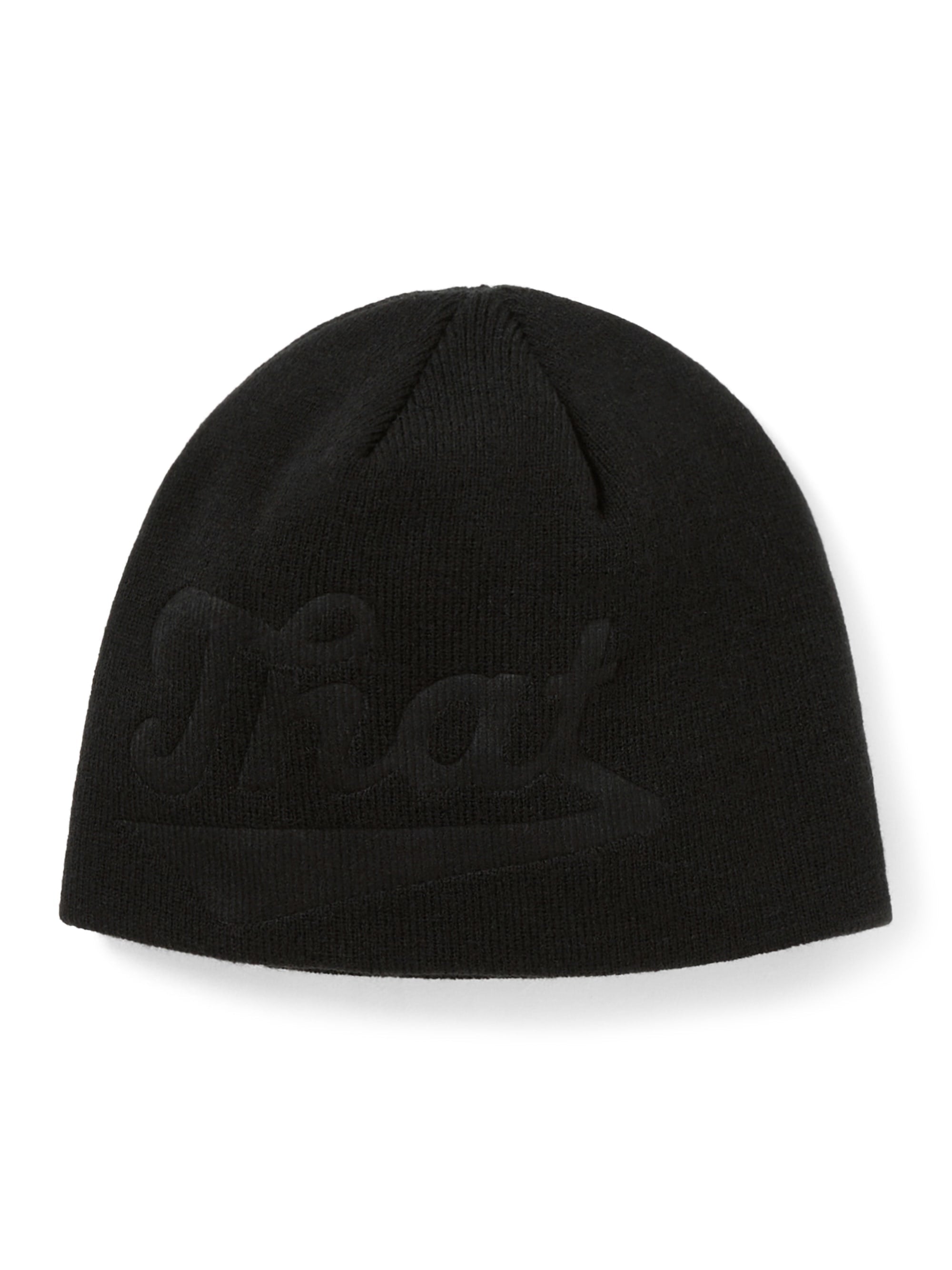 thisisneverthat - Debossed That No Cuff Beanie (Black) product image 1 | TRAB K-Fashion Australia
