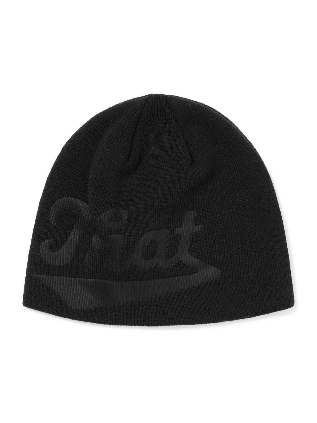 thisisneverthat - Debossed That No Cuff Beanie (Black) product image 1 | TRAB K-Fashion Australia