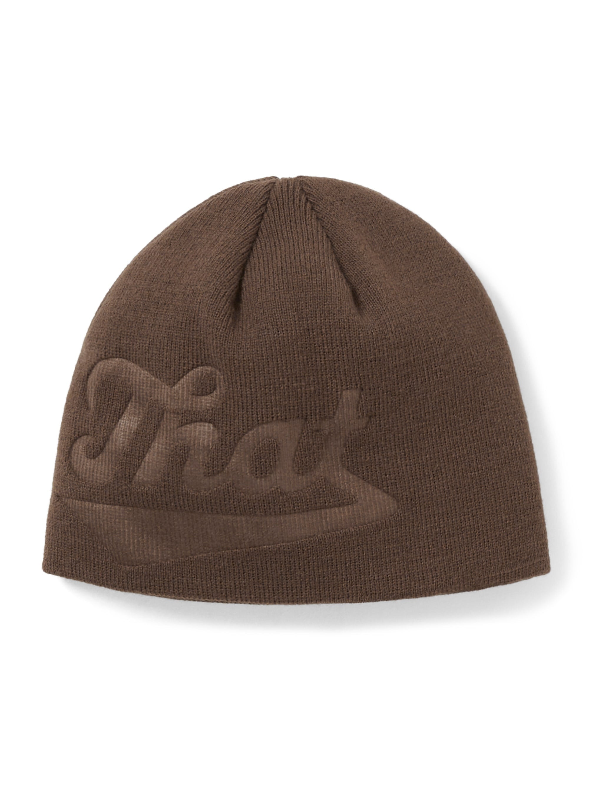 thisisneverthat - Debossed That No Cuff Beanie (Brown) product image 1 | TRAB K-Fashion Australia