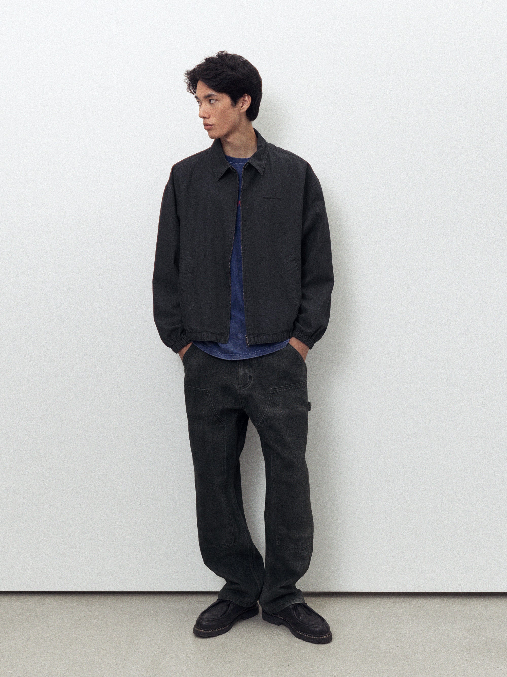 thisisneverthat - Denim Blouson Jacket (Navy) product image 6 | TRAB K-Fashion Australia