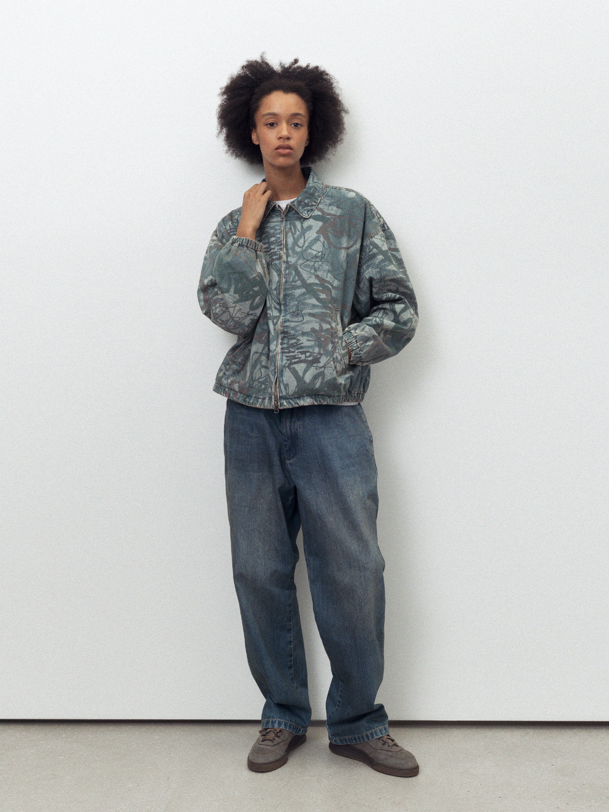 thisisneverthat - Denim Blouson Jacket (Script) product image 6 | TRAB K-Fashion Australia