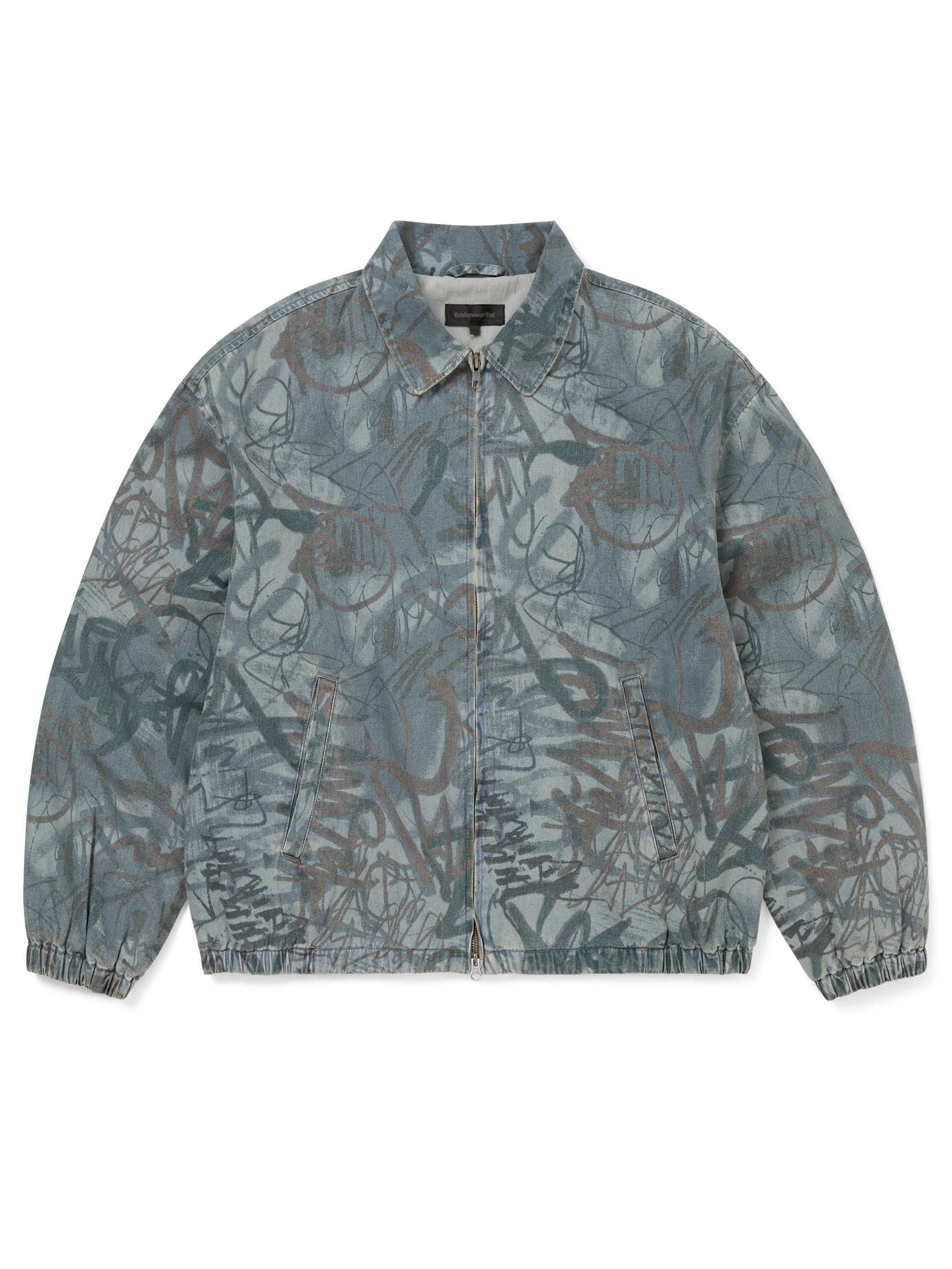 thisisneverthat - Denim Blouson Jacket (Script) product image 1 | TRAB K-Fashion Australia