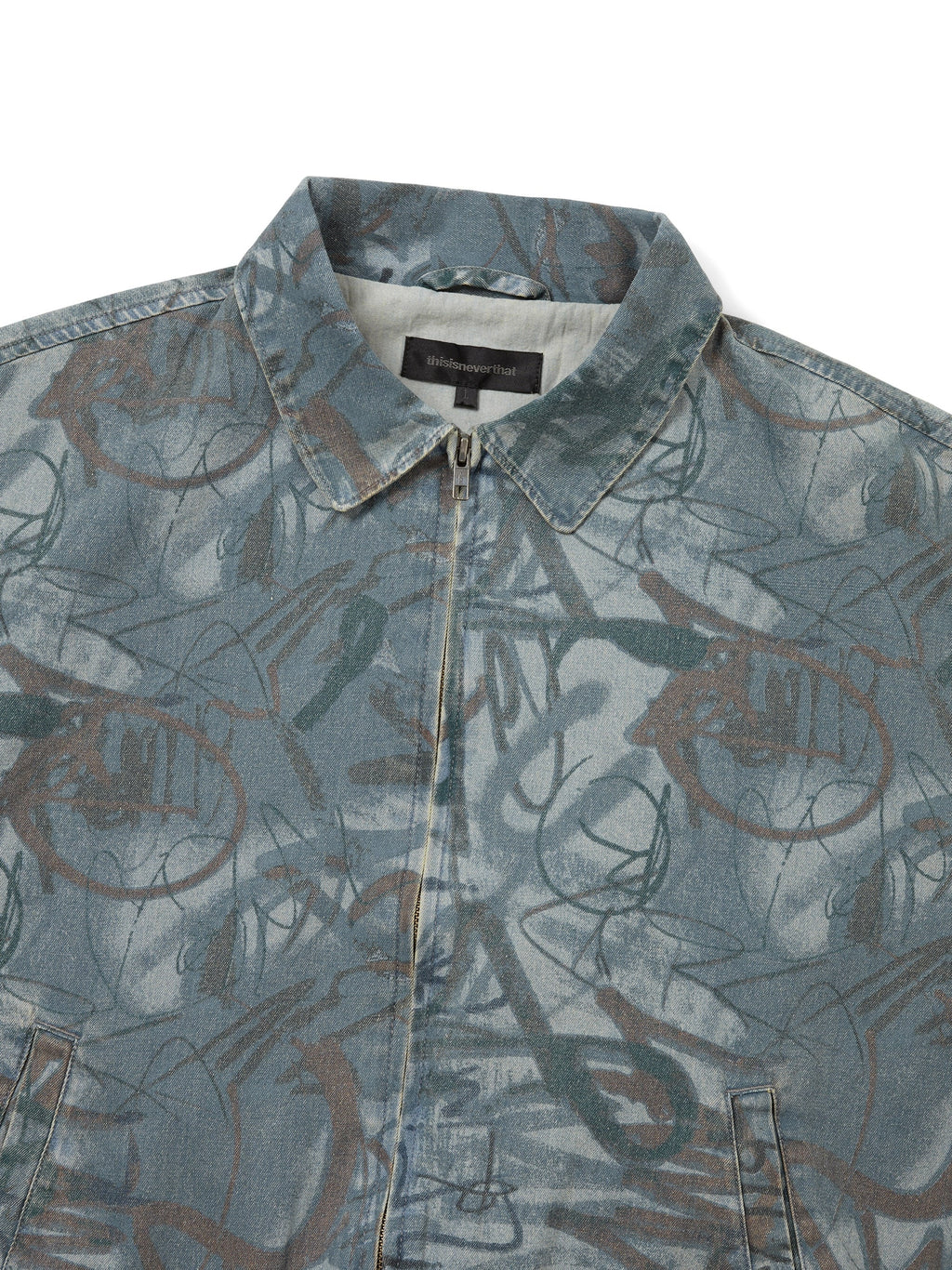 thisisneverthat - Denim Blouson Jacket (Script) product image 2 | TRAB K-Fashion Australia