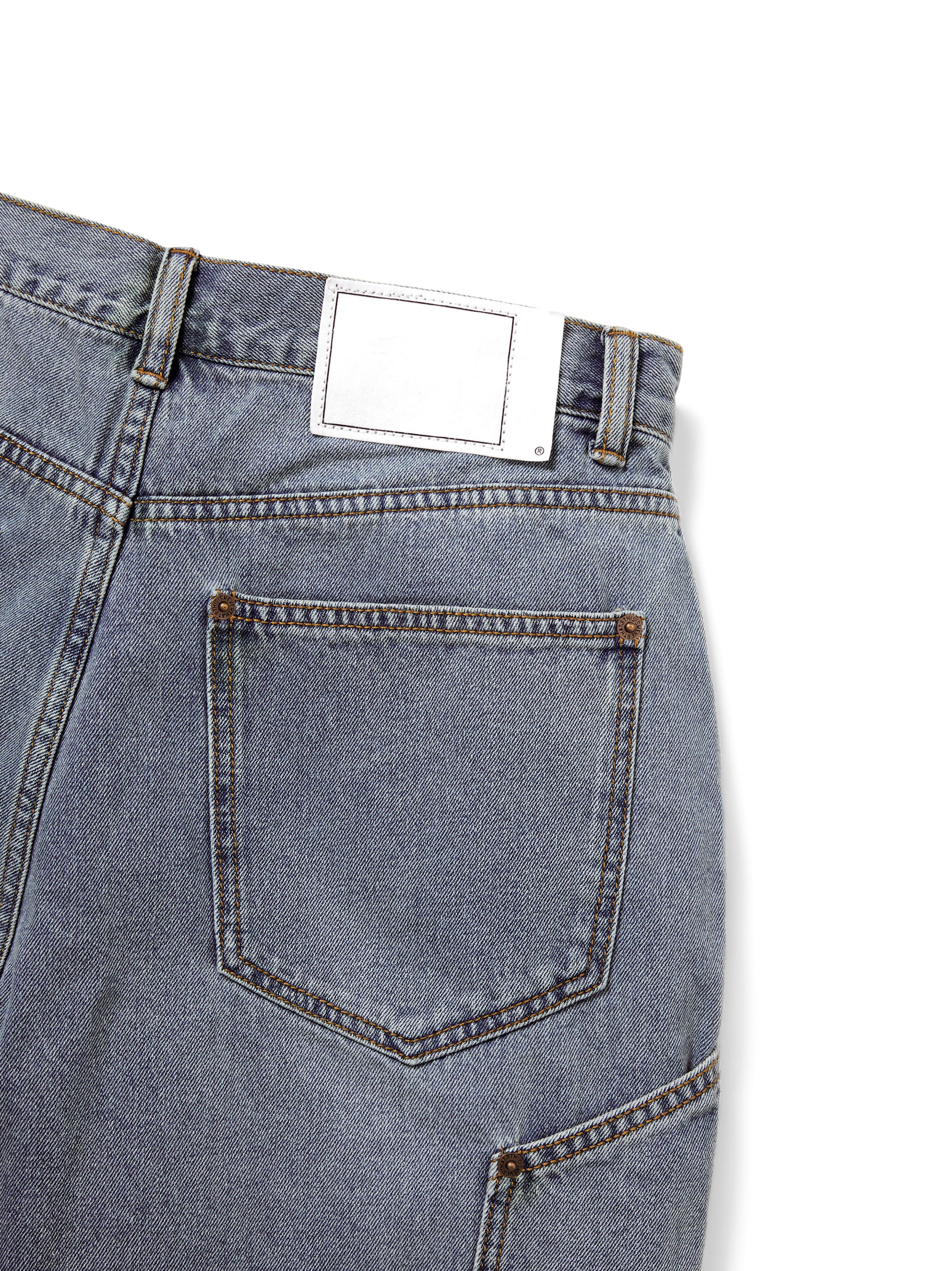 thisisneverthat - Denim Carpenter Short (Washed Blue) product image 3 | TRAB K-Fashion Australia