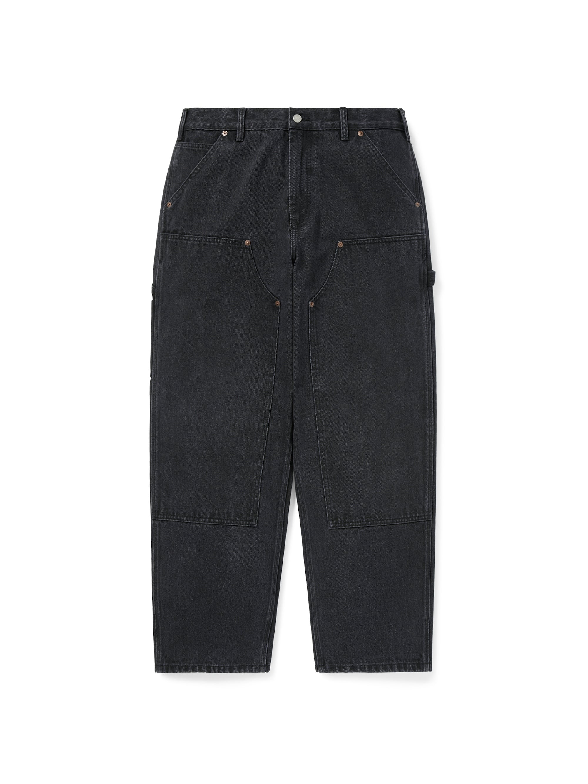 thisisneverthat - Denim Double Knee Pant Washed (Black) product image 1 | TRAB K-Fashion Australia
