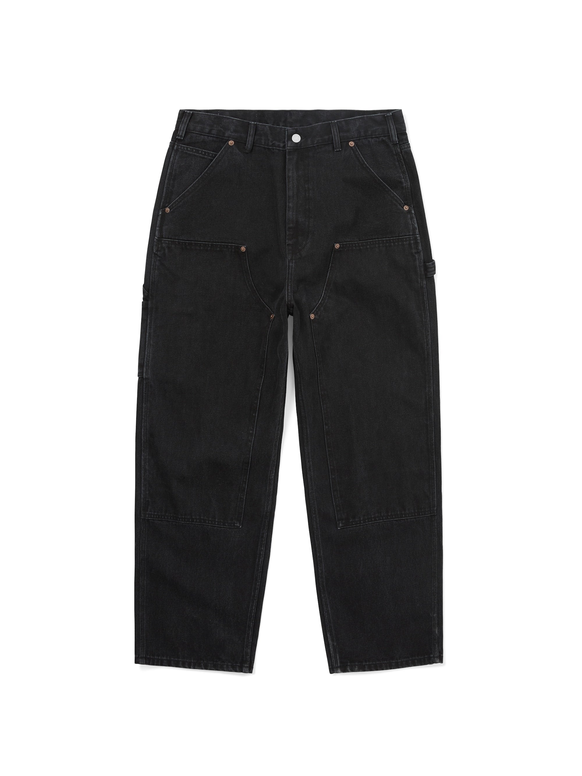 thisisneverthat - Denim Double Knee Pant (Black) product image 1 | TRAB K-Fashion Australia